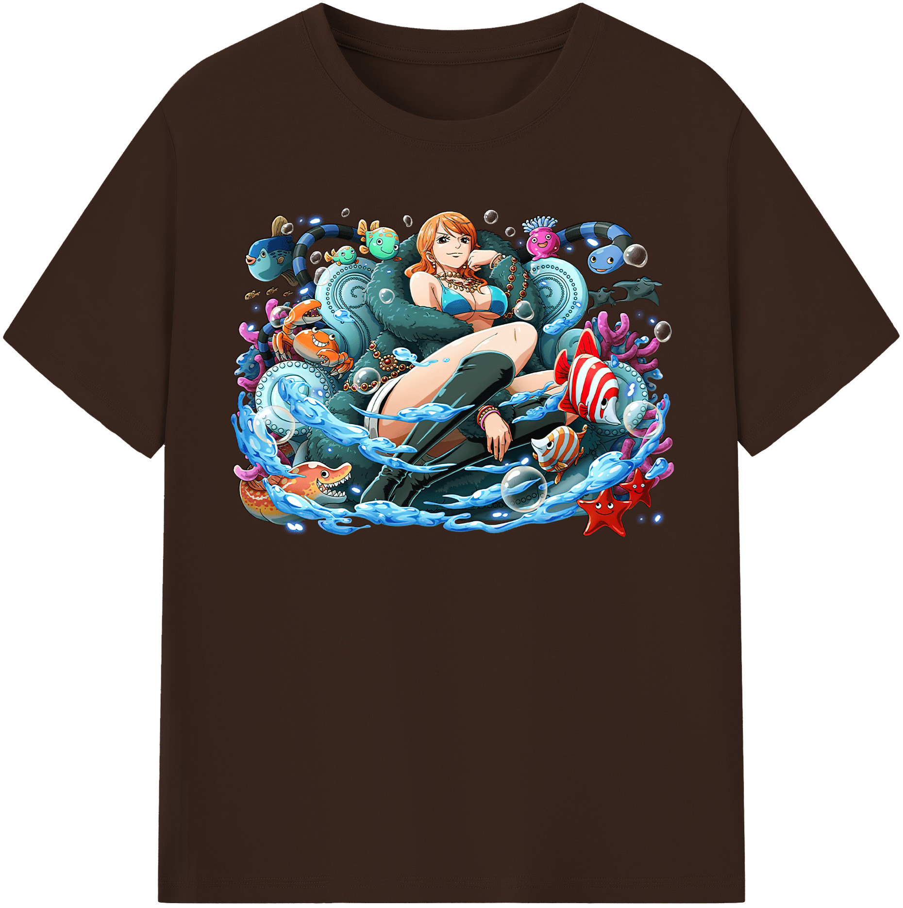 ワンピース ナミ ONE PIECE Nami 綿100％半袖Tシャツ（フロントプリント）