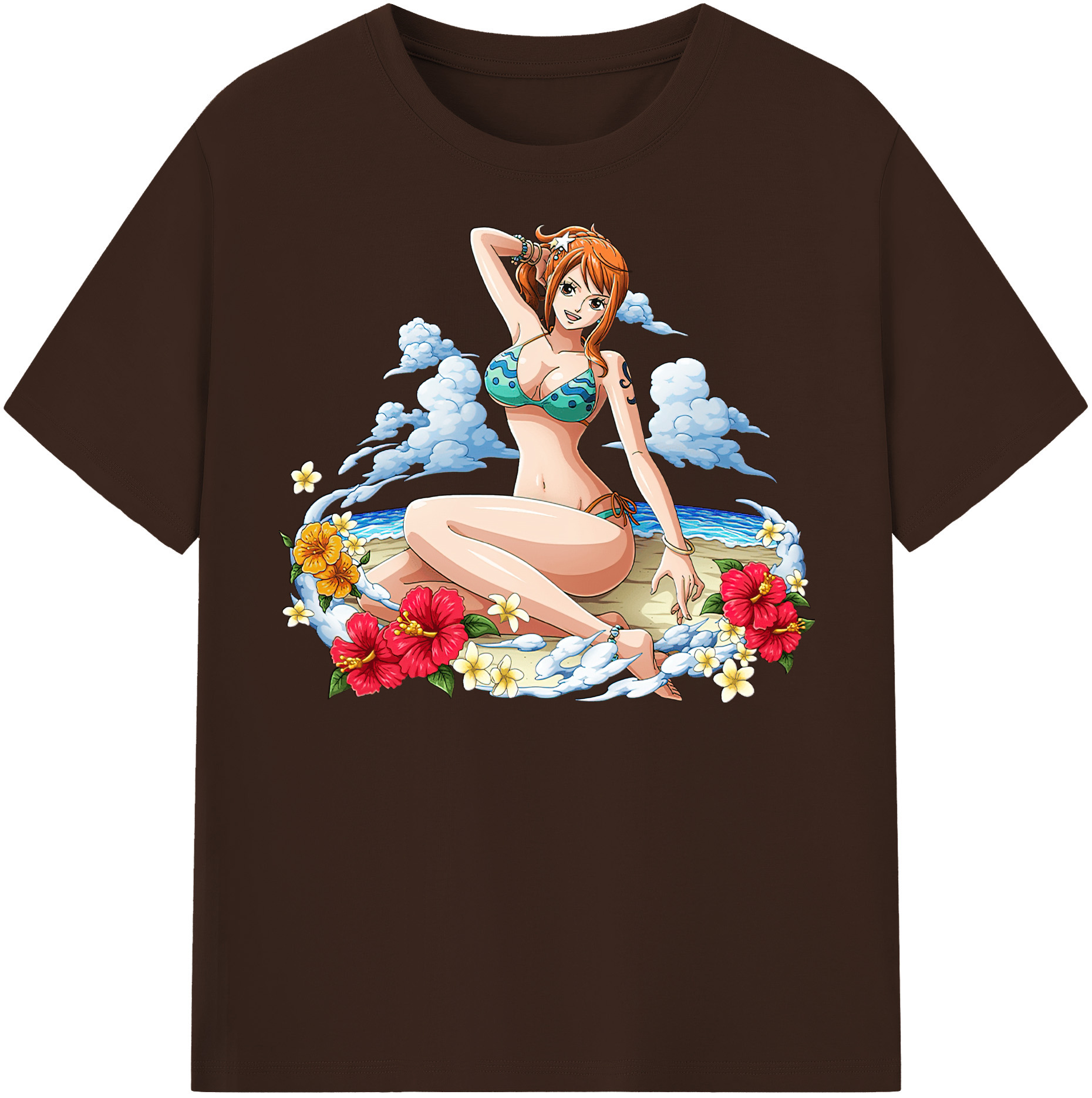 ワンピース ナミ ONE PIECE Nami 綿100％半袖Tシャツ（フロントプリント）