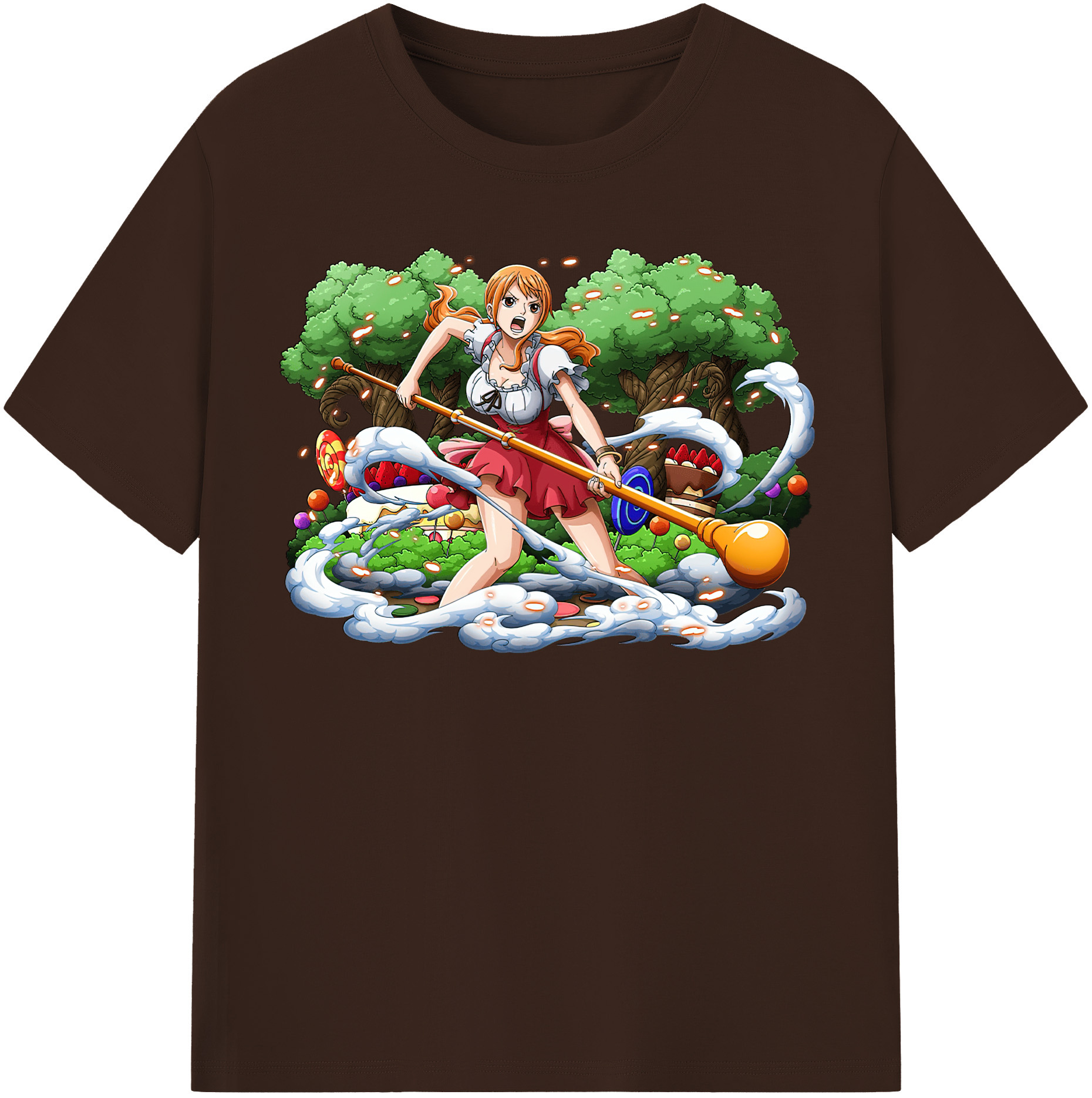 ワンピース ナミ ONE PIECE Nami 綿100％半袖Tシャツ（フロントプリント）