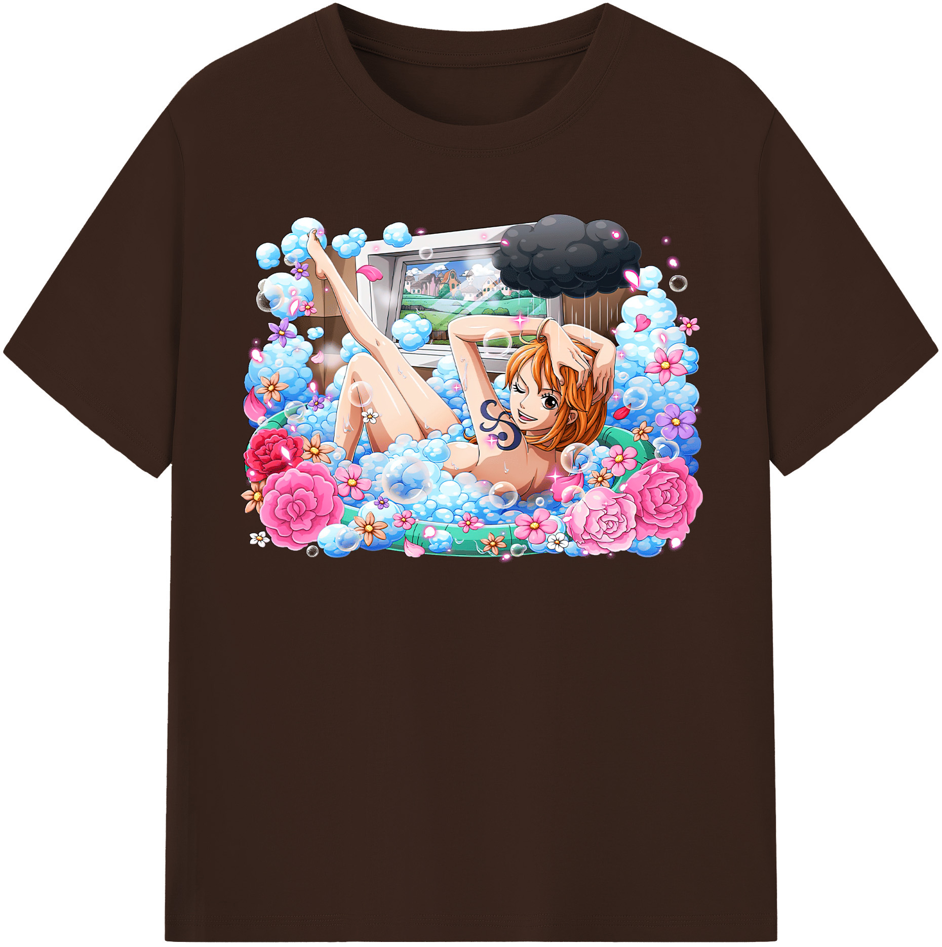 ワンピース ナミ ONE PIECE Nami 綿100％半袖Tシャツ（フロントプリント）
