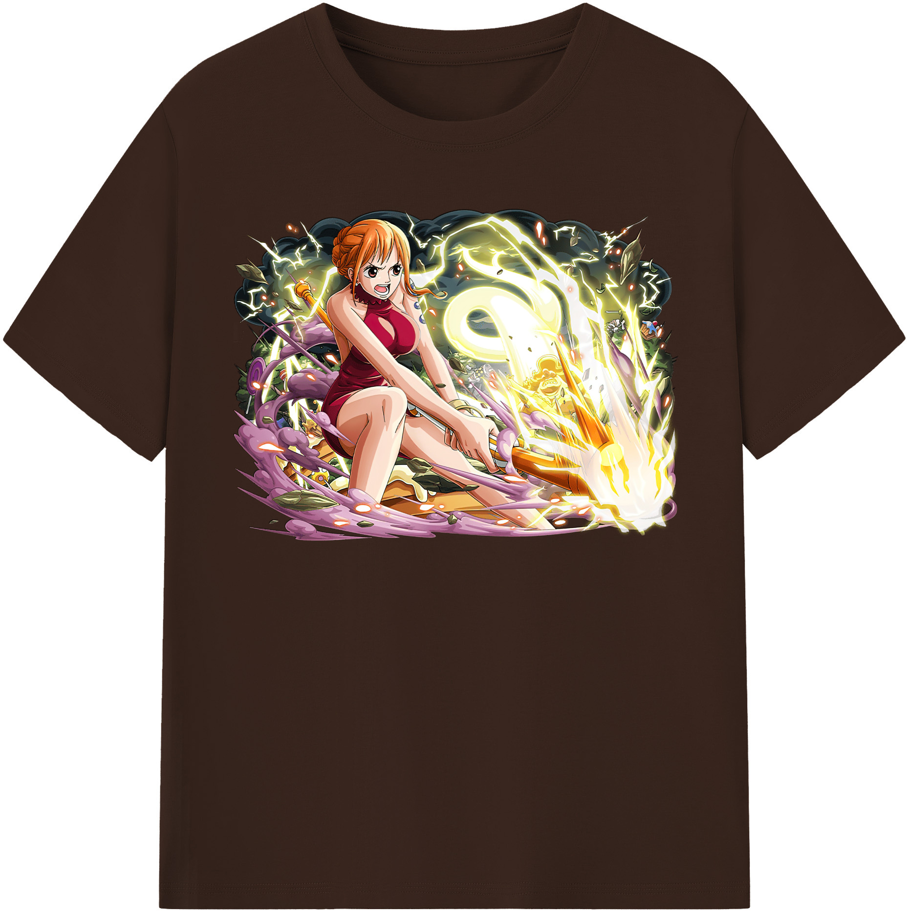 ワンピース ナミ ONE PIECE Nami 綿100％半袖Tシャツ（フロントプリント）