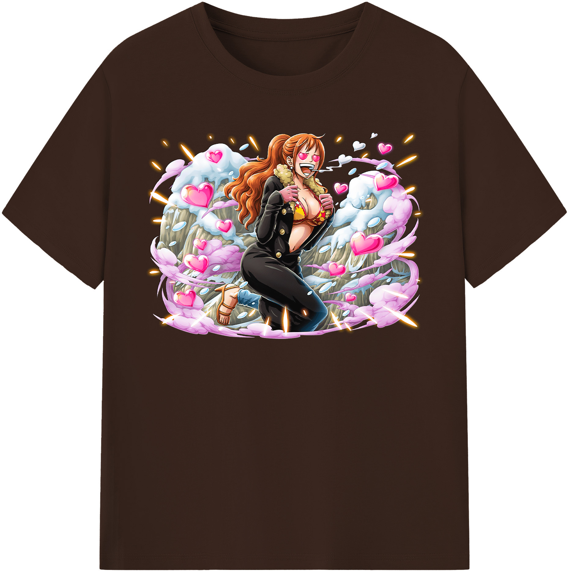 ワンピース ナミ ONE PIECE Nami 綿100％半袖Tシャツ（フロントプリント）