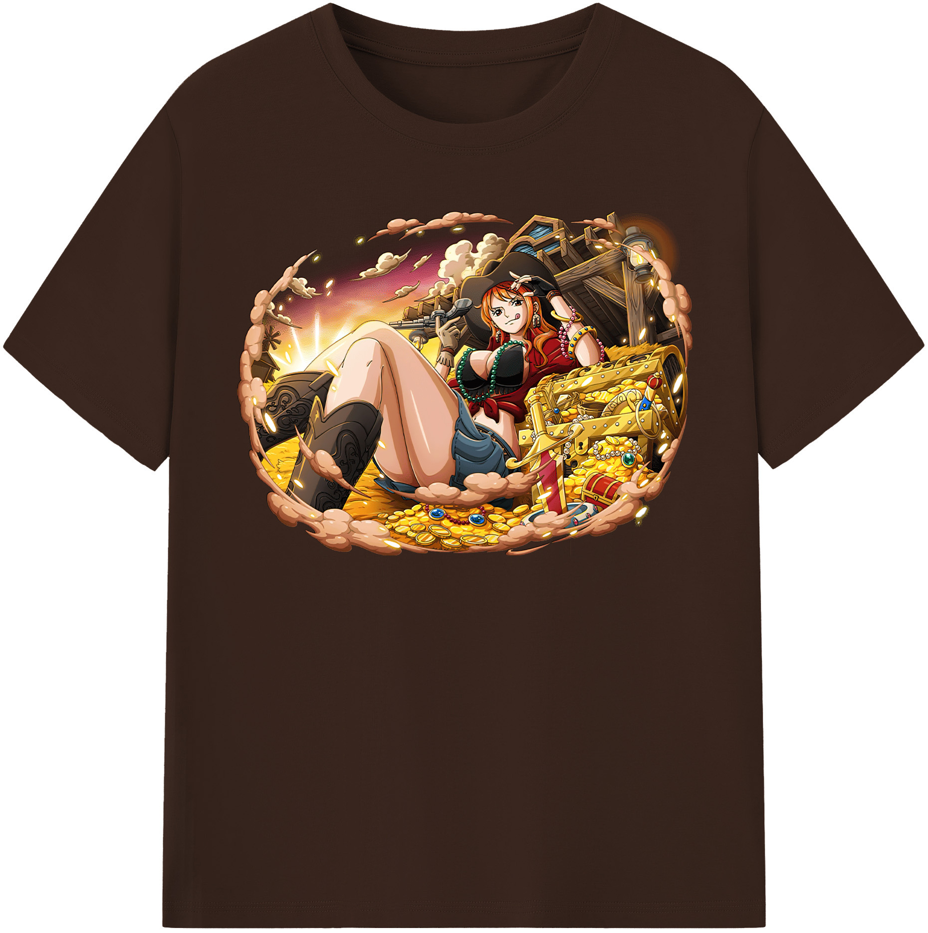 ワンピース ナミ ONE PIECE Nami 綿100％半袖Tシャツ（フロントプリント）