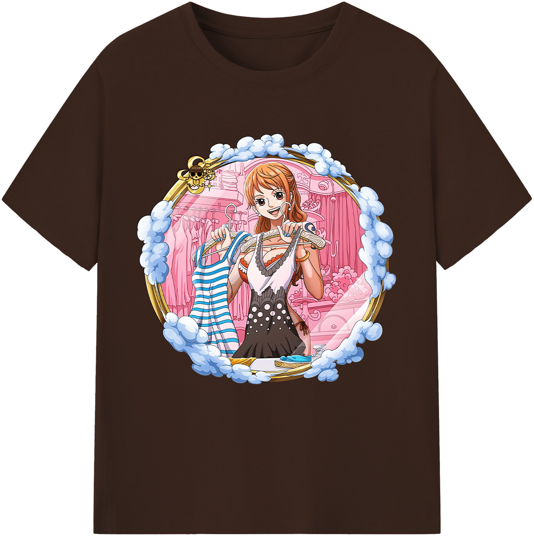ワンピース ナミ ONE PIECE Nami 綿100％半袖Tシャツ（フロントプリント）