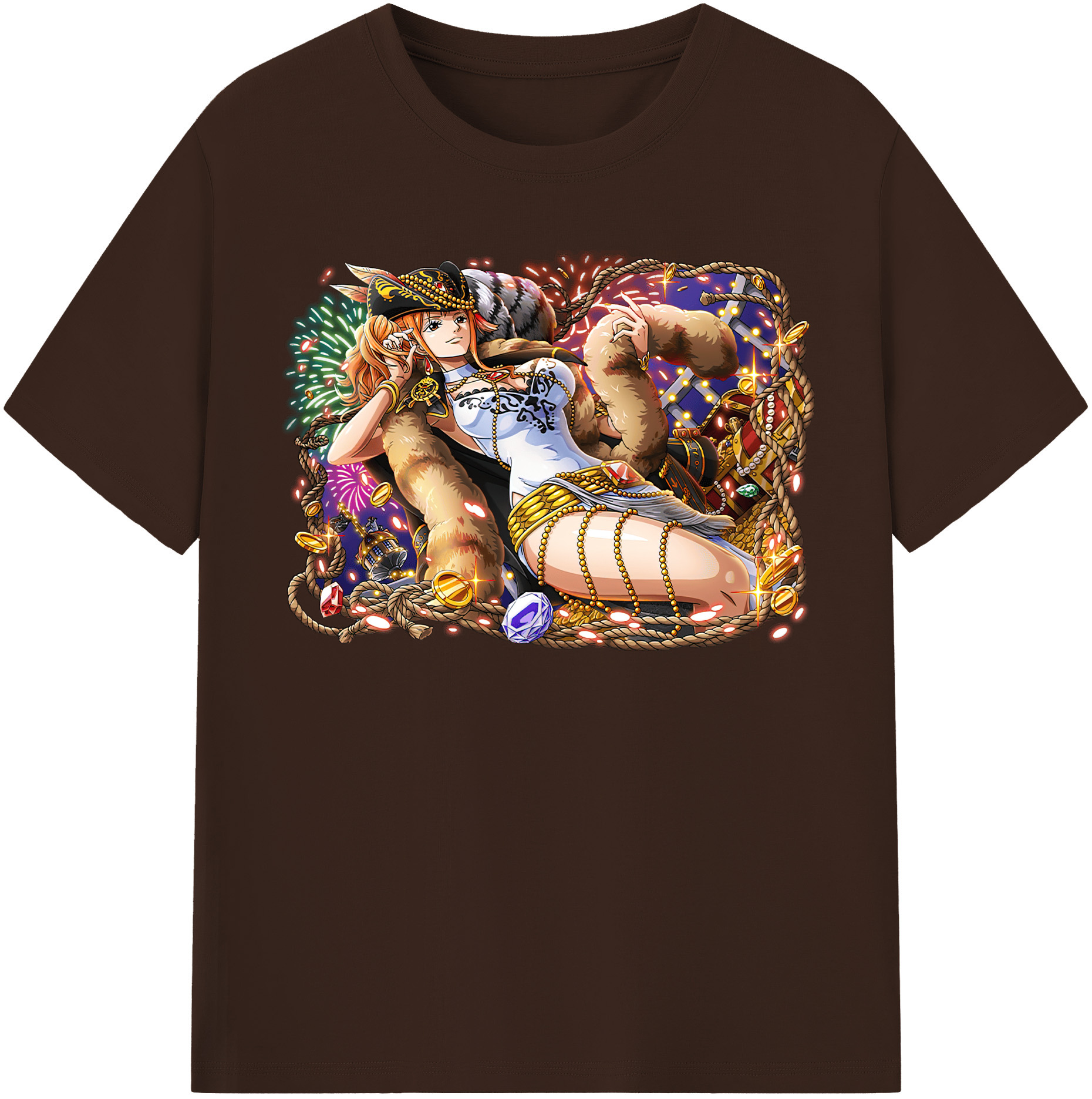 ワンピース ナミ ONE PIECE Nami 綿100％半袖Tシャツ（フロントプリント）