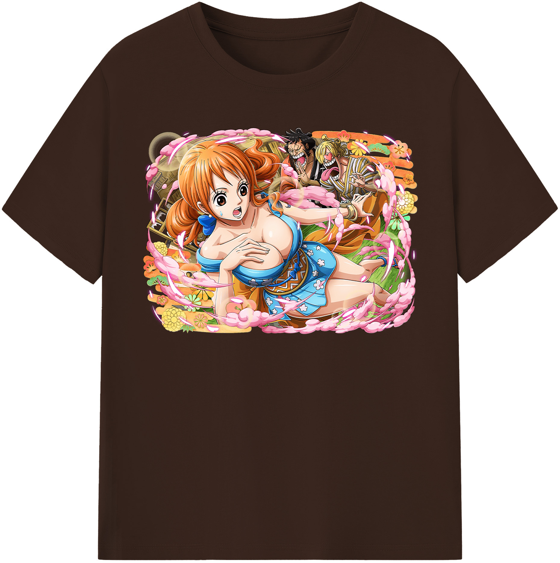 ワンピース ナミ ONE PIECE Nami 綿100％半袖Tシャツ（フロントプリント）