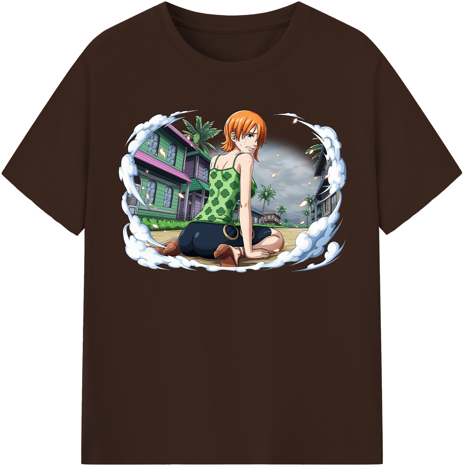 ワンピース ナミ ONE PIECE Nami 綿100％半袖Tシャツ（フロントプリント）