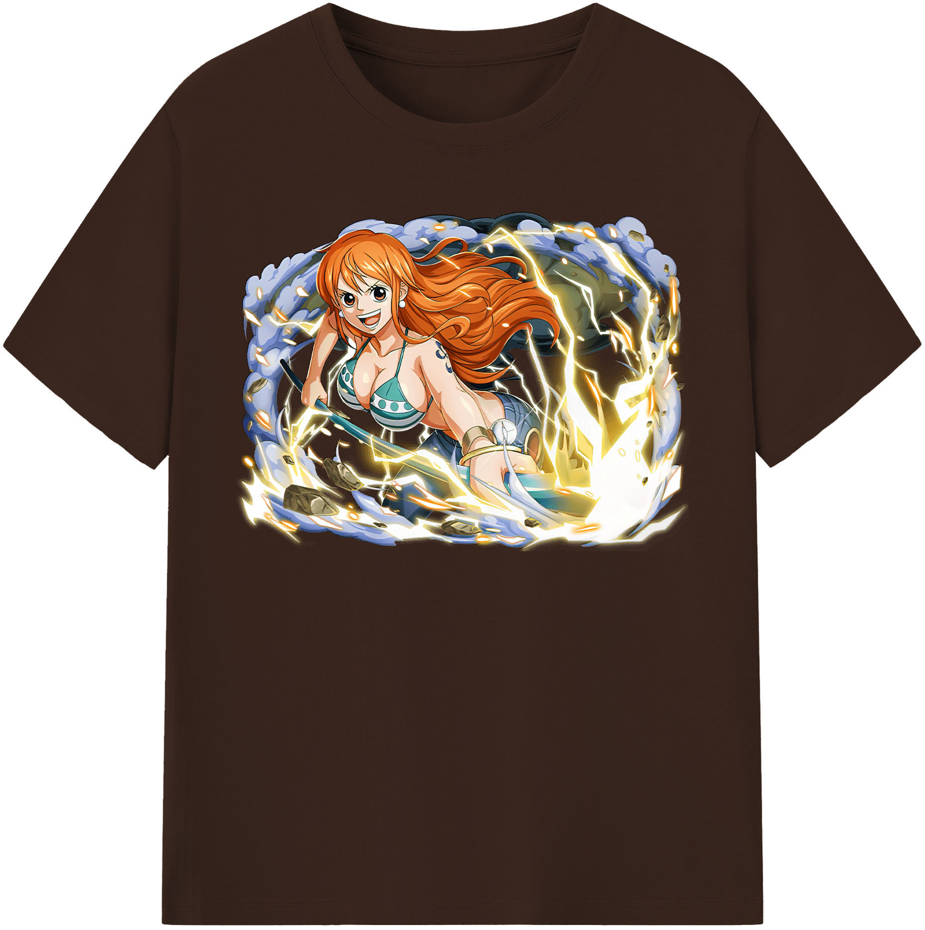 ワンピース ナミ ONE PIECE Nami 綿100％半袖Tシャツ（フロントプリント）
