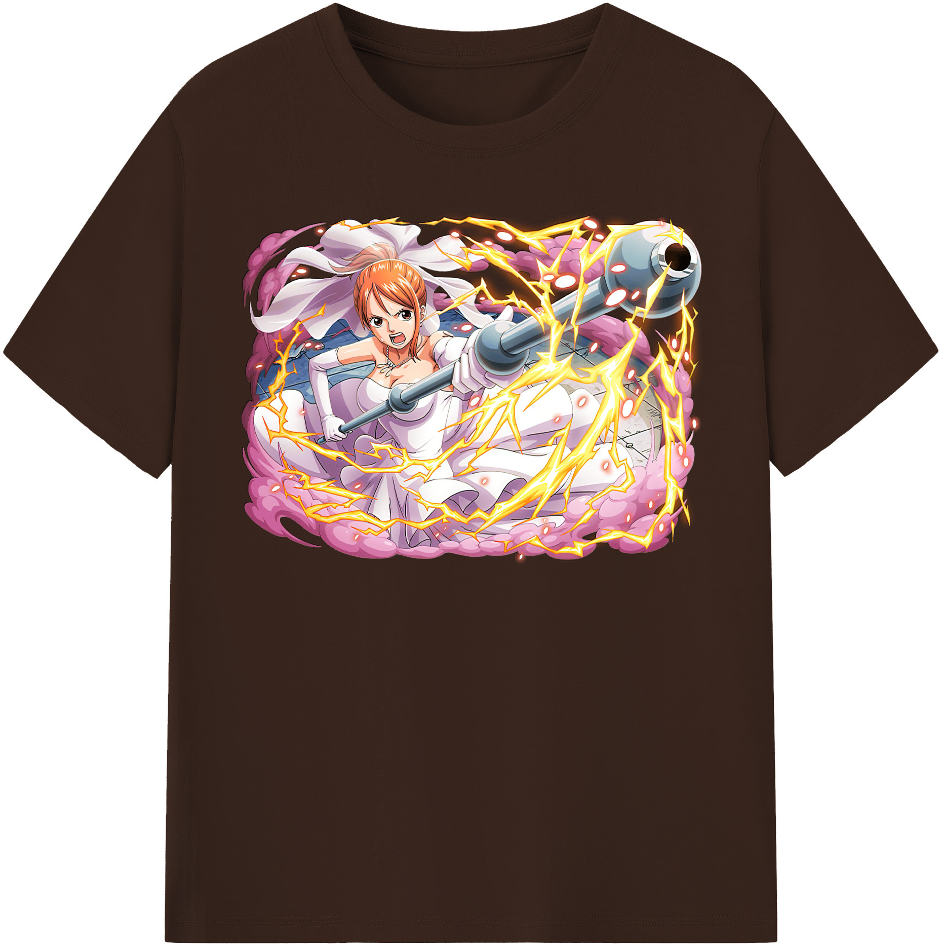 ワンピース ナミ ONE PIECE Nami 綿100％半袖Tシャツ（フロントプリント）