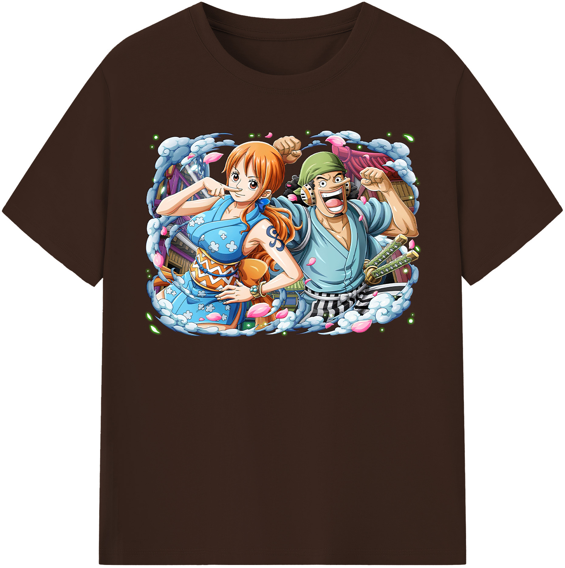ワンピース ナミ ONE PIECE Nami 綿100％半袖Tシャツ（フロントプリント）