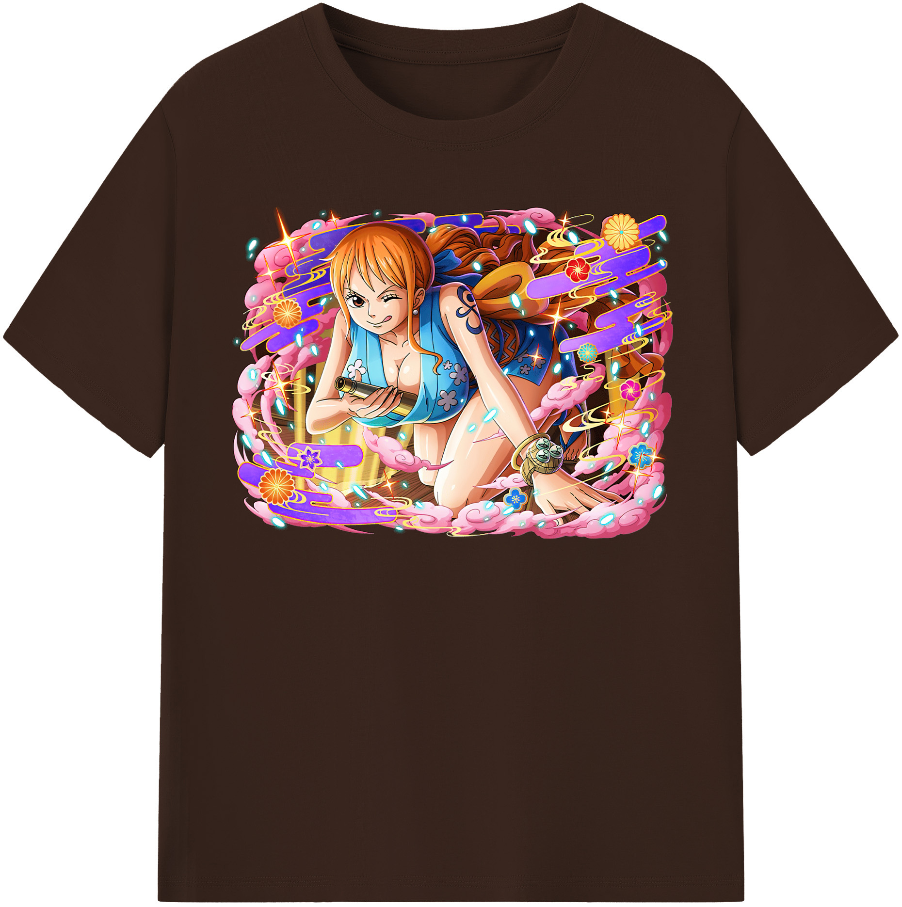 ワンピース ナミ ONE PIECE Nami 綿100％半袖Tシャツ（フロントプリント）