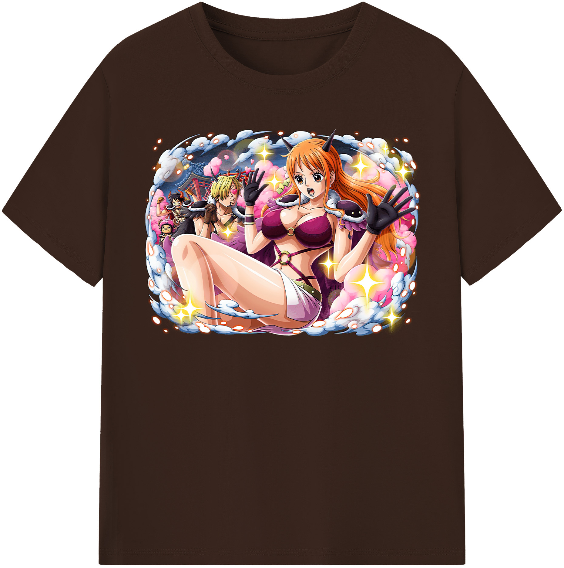 ワンピース ナミ ONE PIECE Nami 綿100％半袖Tシャツ（フロントプリント）