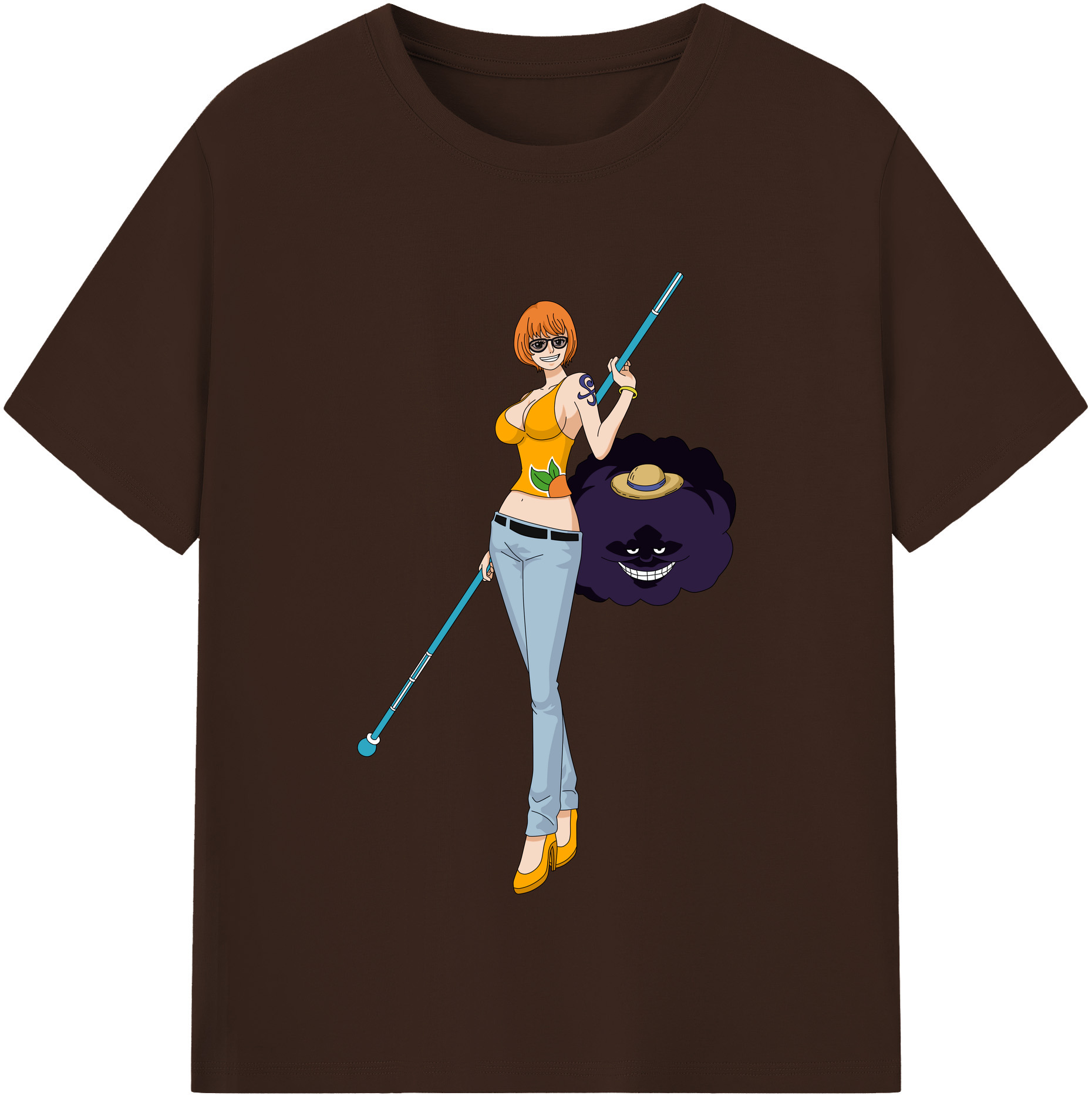 ワンピース ナミ ONE PIECE Nami 綿100％半袖Tシャツ（フロントプリント）
