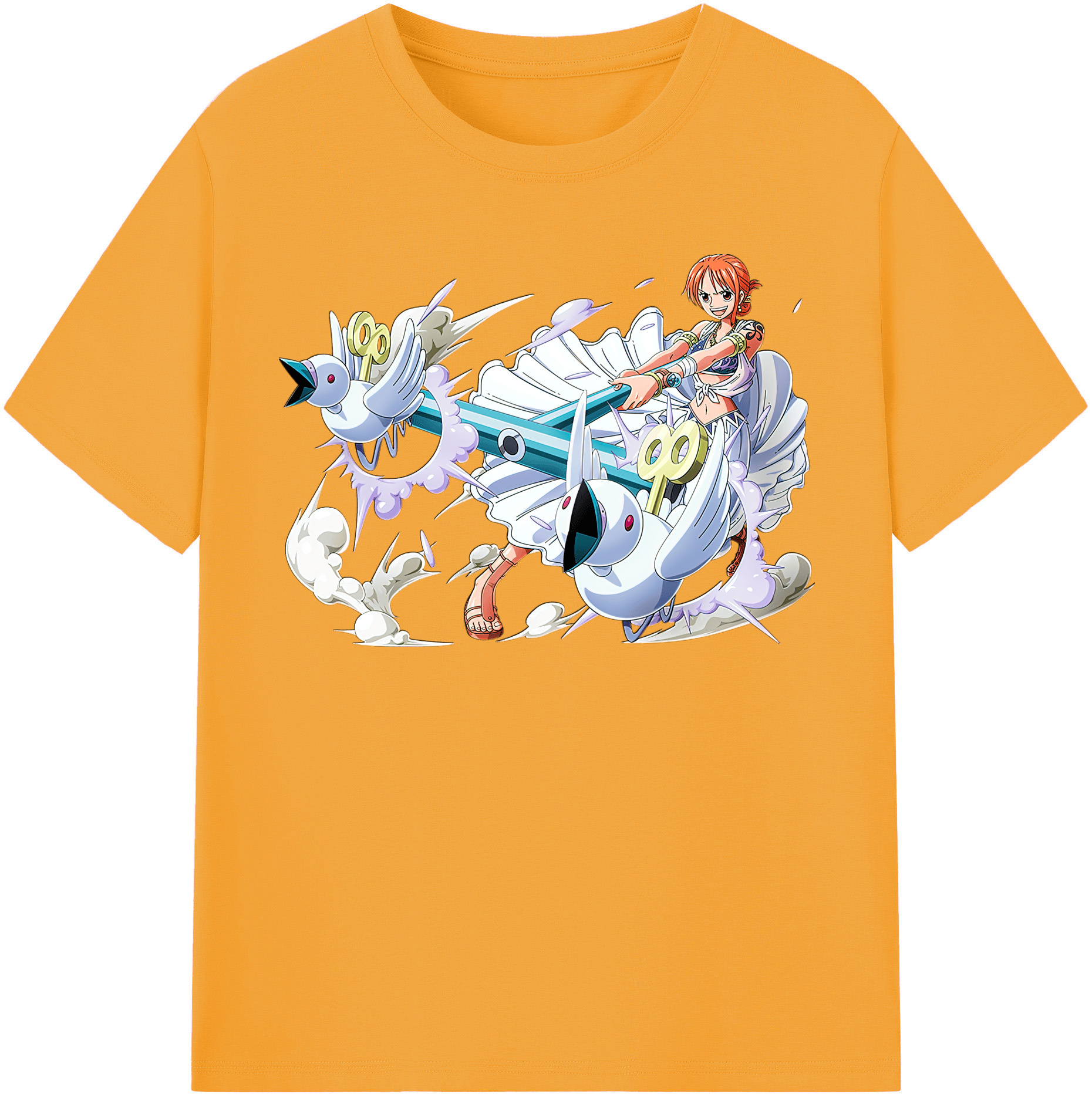 ワンピース ナミ ONE PIECE Nami 綿100％半袖Tシャツ（フロントプリント）