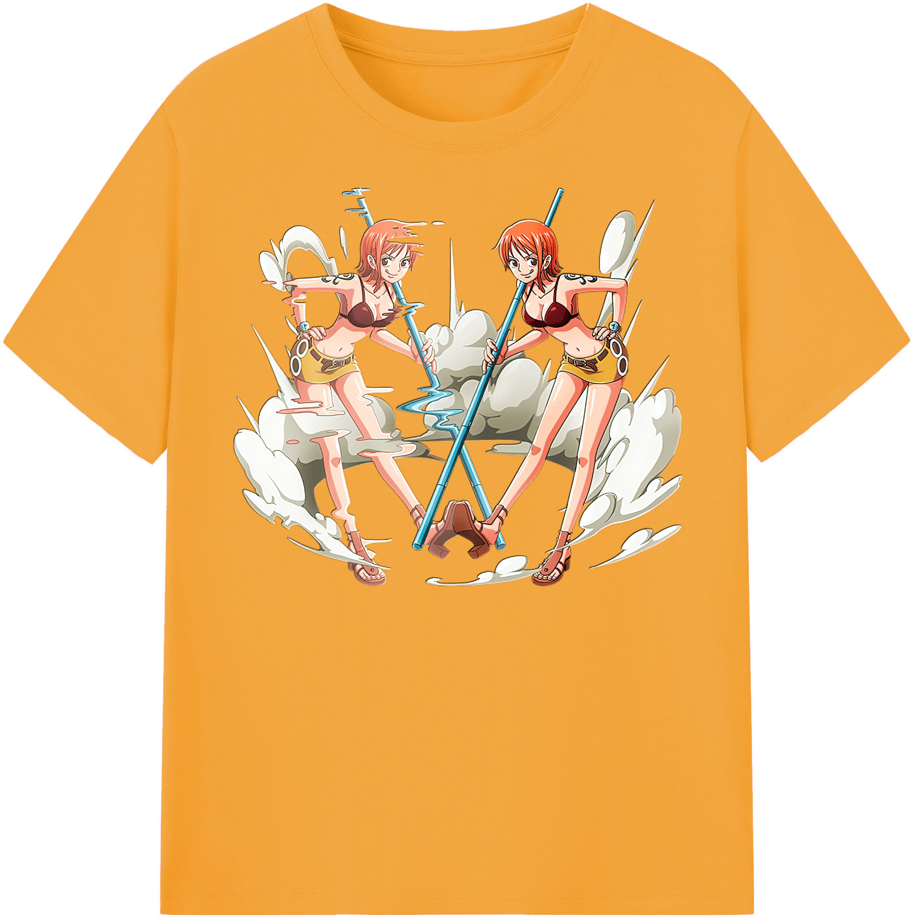 ワンピース ナミ ONE PIECE Nami 綿100％半袖Tシャツ（フロントプリント）