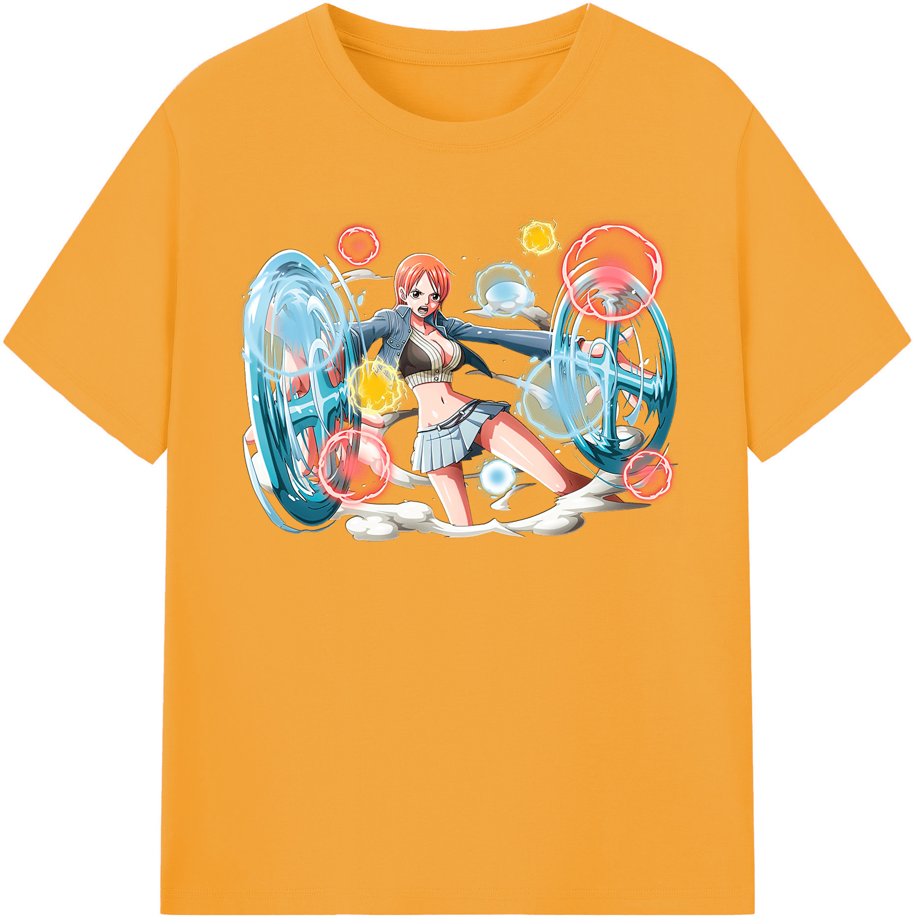 ワンピース ナミ ONE PIECE Nami 綿100％半袖Tシャツ（フロントプリント）