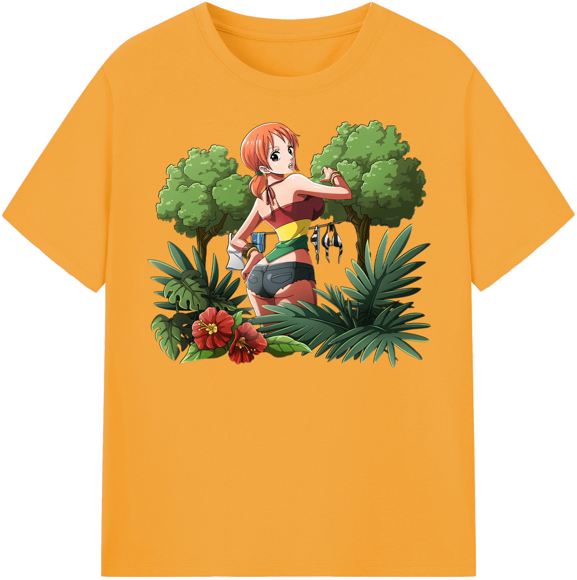 ワンピース ナミ ONE PIECE Nami 綿100％半袖Tシャツ（フロントプリント）