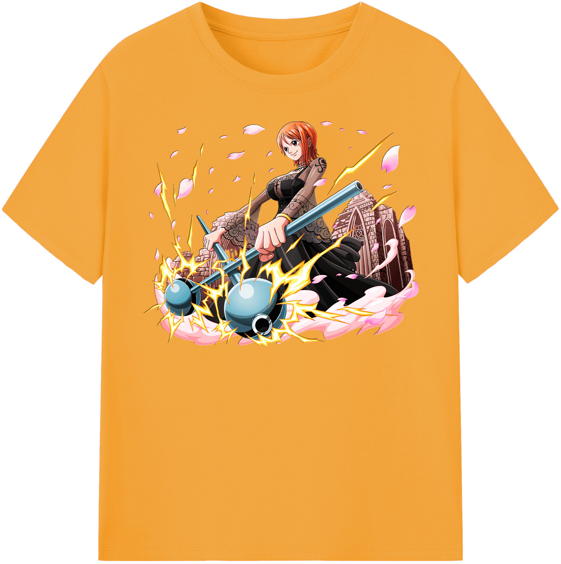 ワンピース ナミ ONE PIECE Nami 綿100％半袖Tシャツ（フロントプリント）
