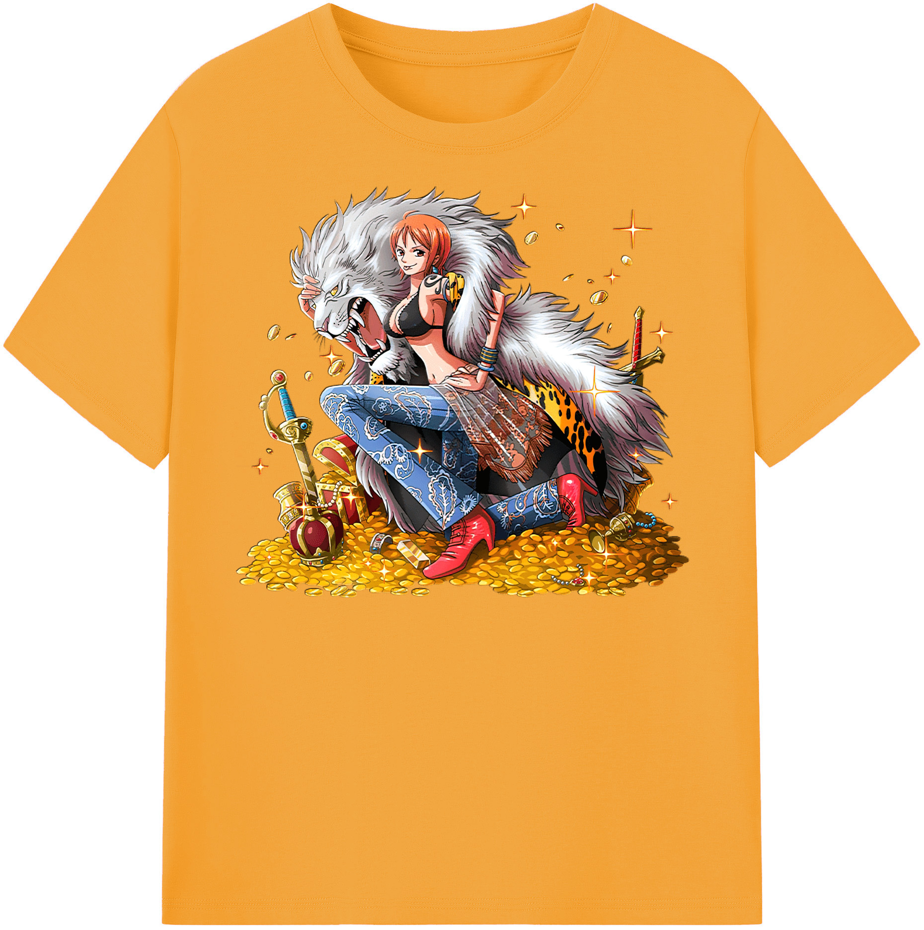 ワンピース ナミ ONE PIECE Nami 綿100％半袖Tシャツ（フロントプリント）