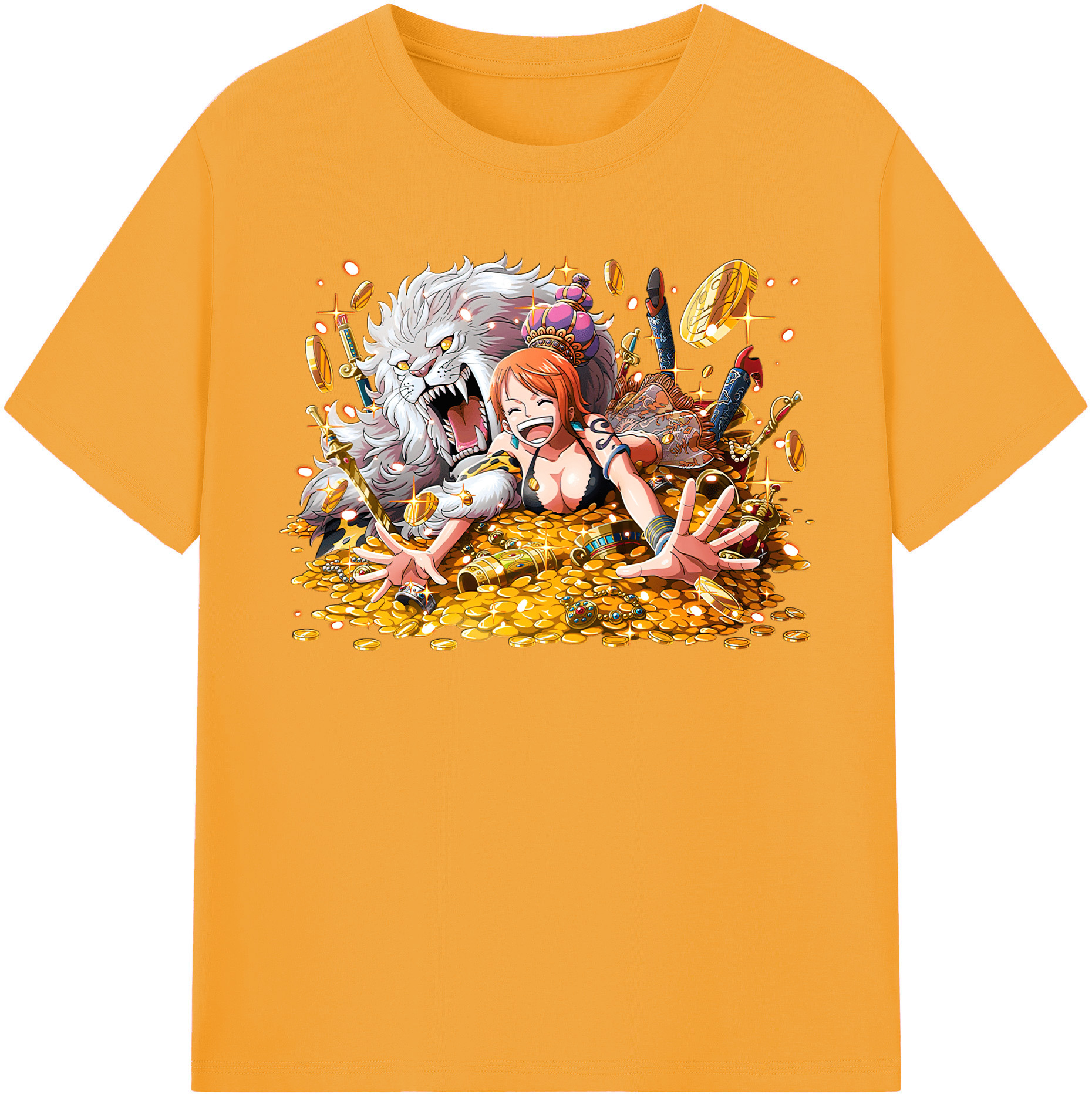 ワンピース ナミ ONE PIECE Nami 綿100％半袖Tシャツ（フロントプリント）