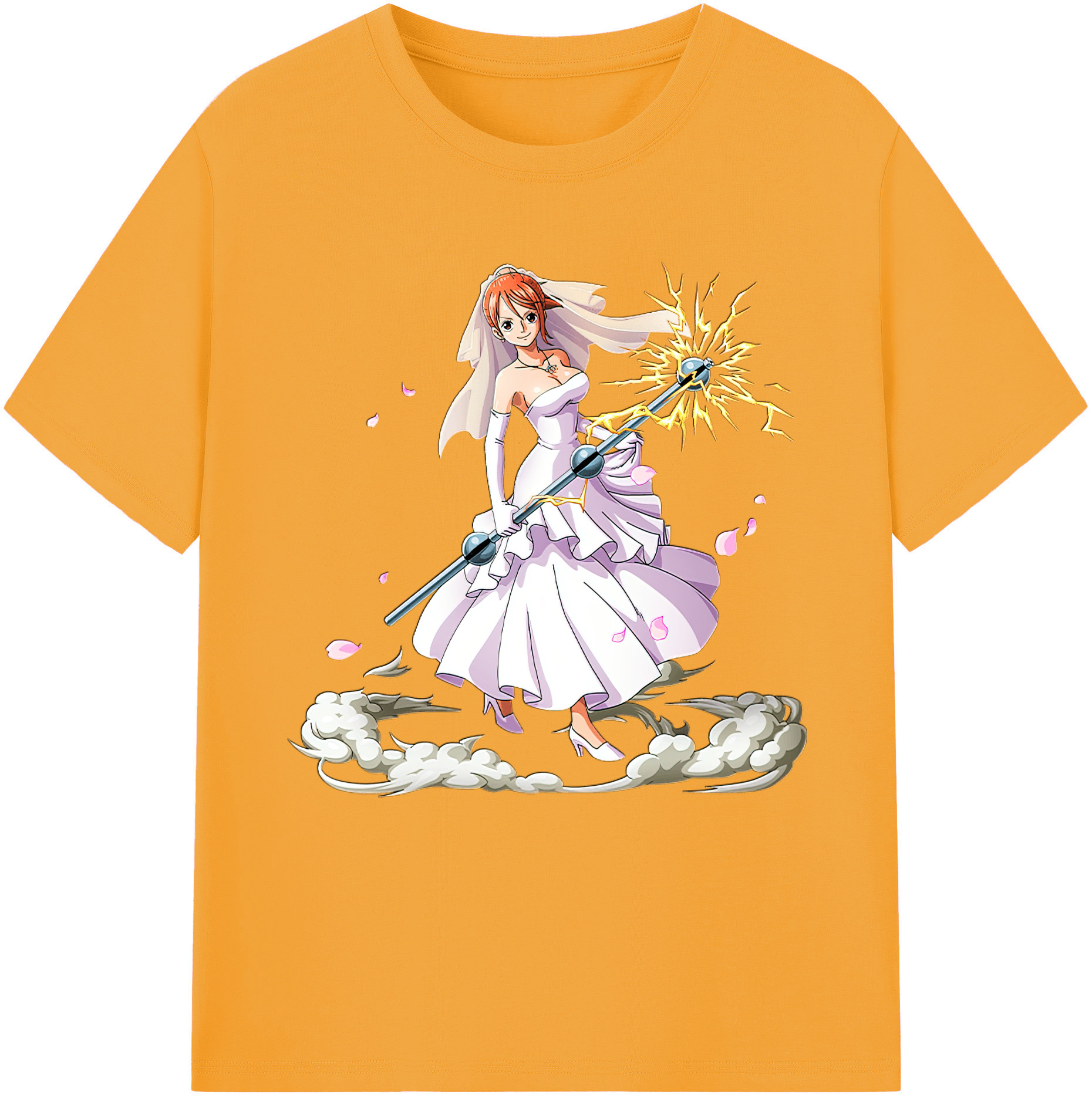 ワンピース ナミ ONE PIECE Nami 綿100％半袖Tシャツ（フロントプリント）