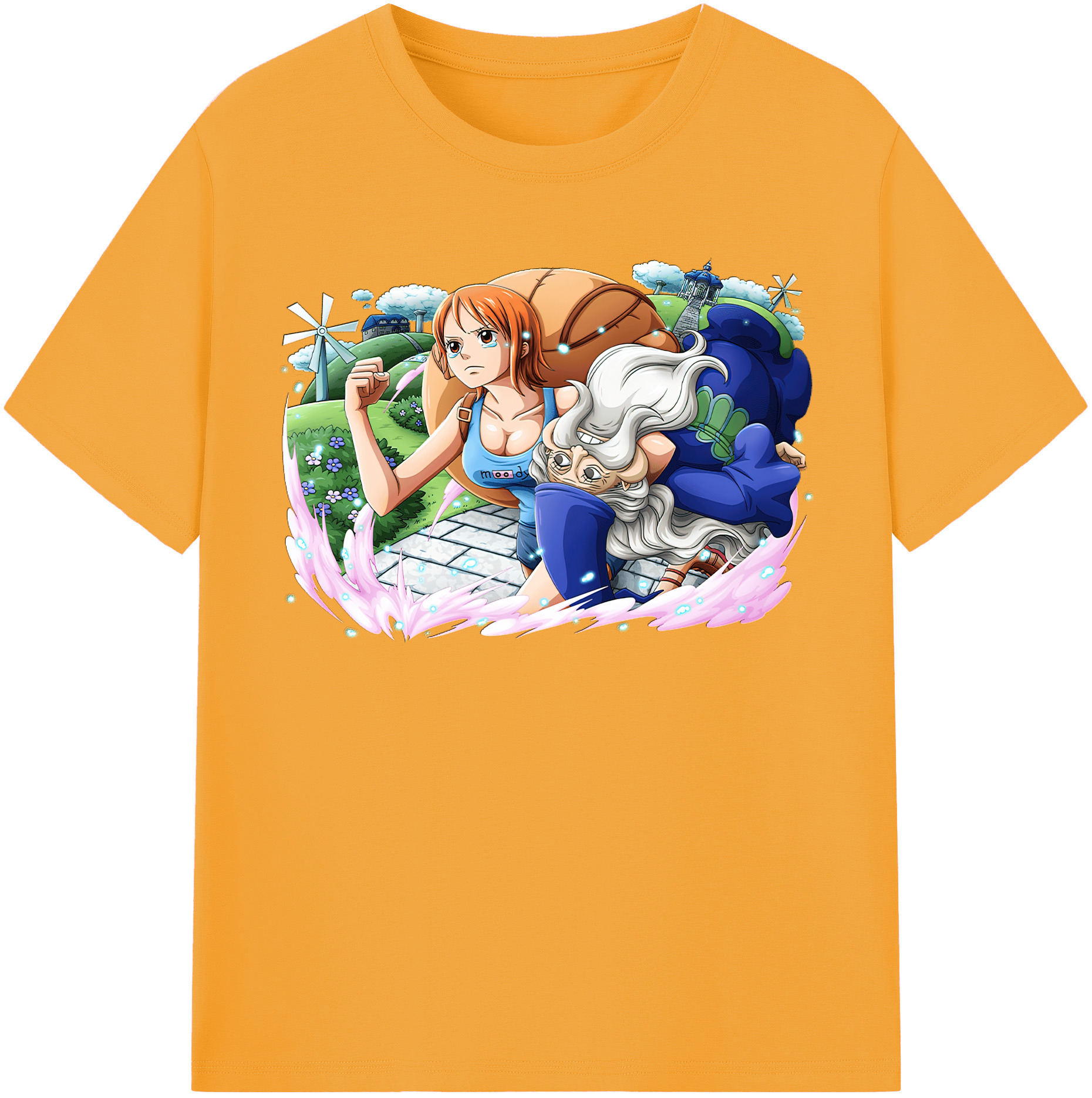 ワンピース ナミ ONE PIECE Nami 綿100％半袖Tシャツ（フロントプリント）