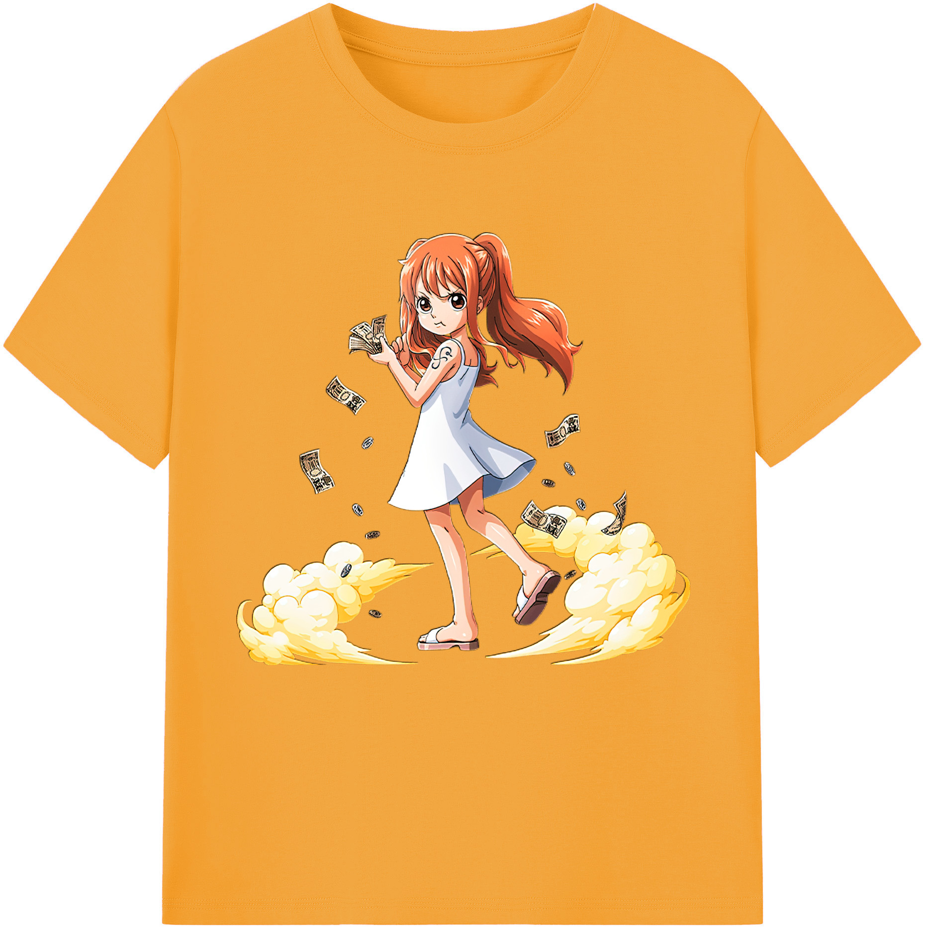 ワンピース ナミ ONE PIECE Nami 綿100％半袖Tシャツ（フロントプリント）