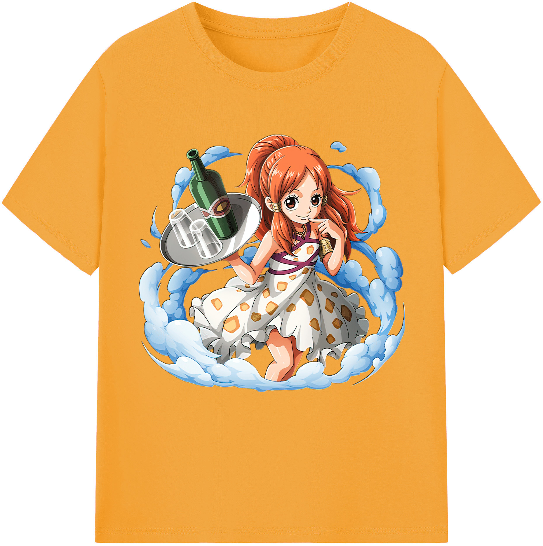ワンピース ナミ ONE PIECE Nami 綿100％半袖Tシャツ（フロントプリント）