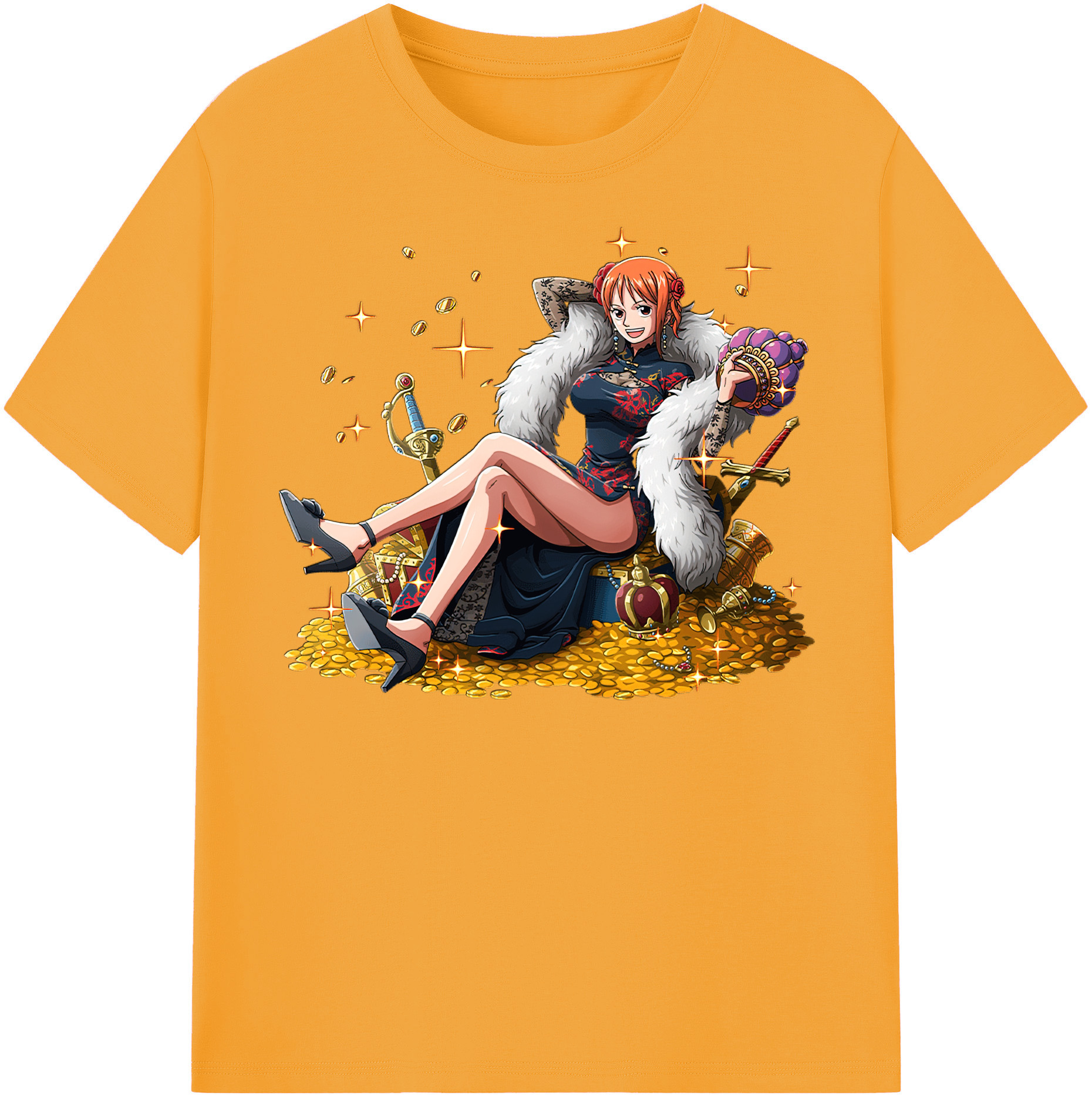 ワンピース ナミ ONE PIECE Nami 綿100％半袖Tシャツ（フロントプリント）