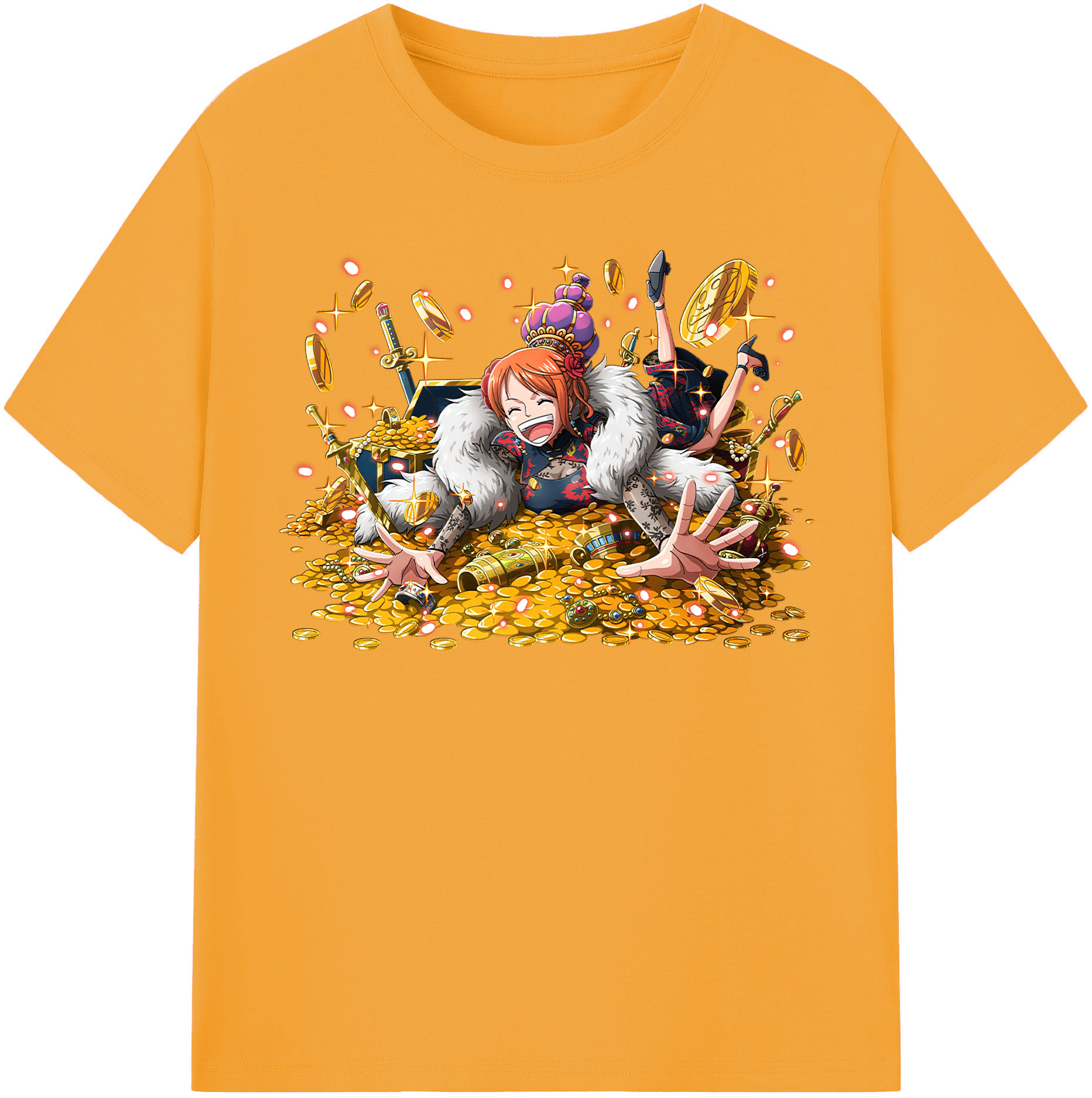 ワンピース ナミ ONE PIECE Nami 綿100％半袖Tシャツ（フロントプリント）