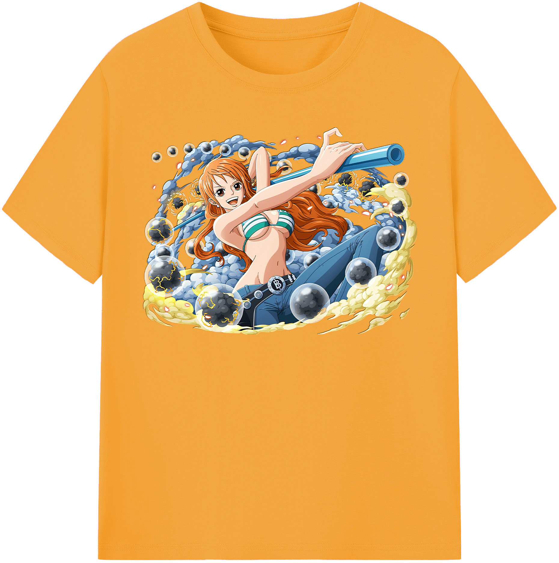 ワンピース ナミ ONE PIECE Nami 綿100％半袖Tシャツ（フロントプリント）