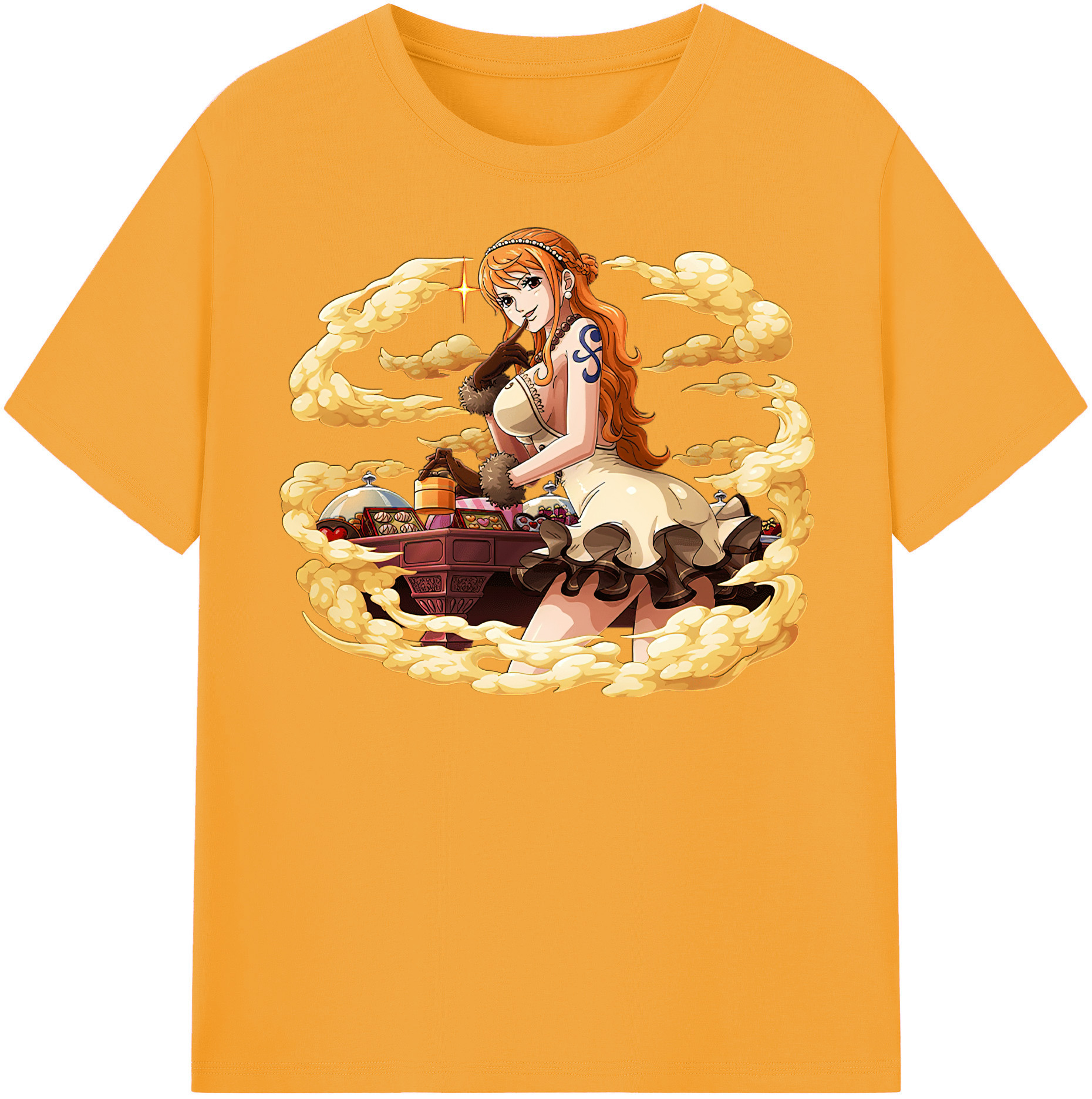 ワンピース ナミ ONE PIECE Nami 綿100％半袖Tシャツ（フロントプリント）