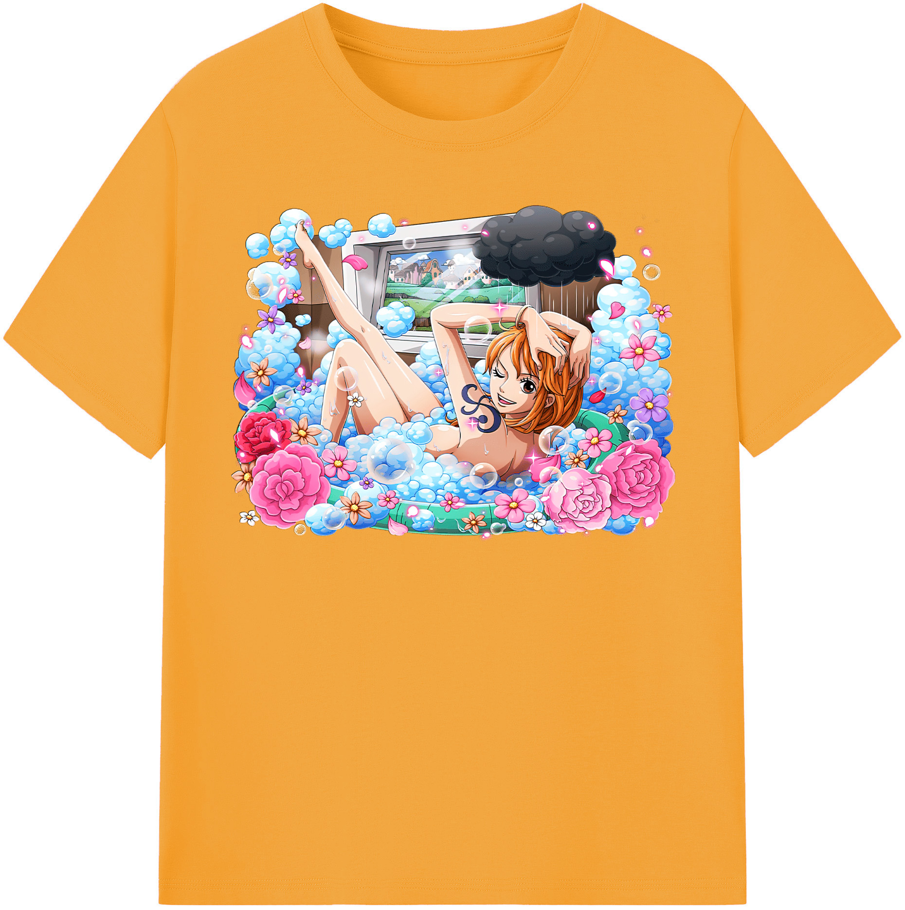 ワンピース ナミ ONE PIECE Nami 綿100％半袖Tシャツ（フロントプリント）