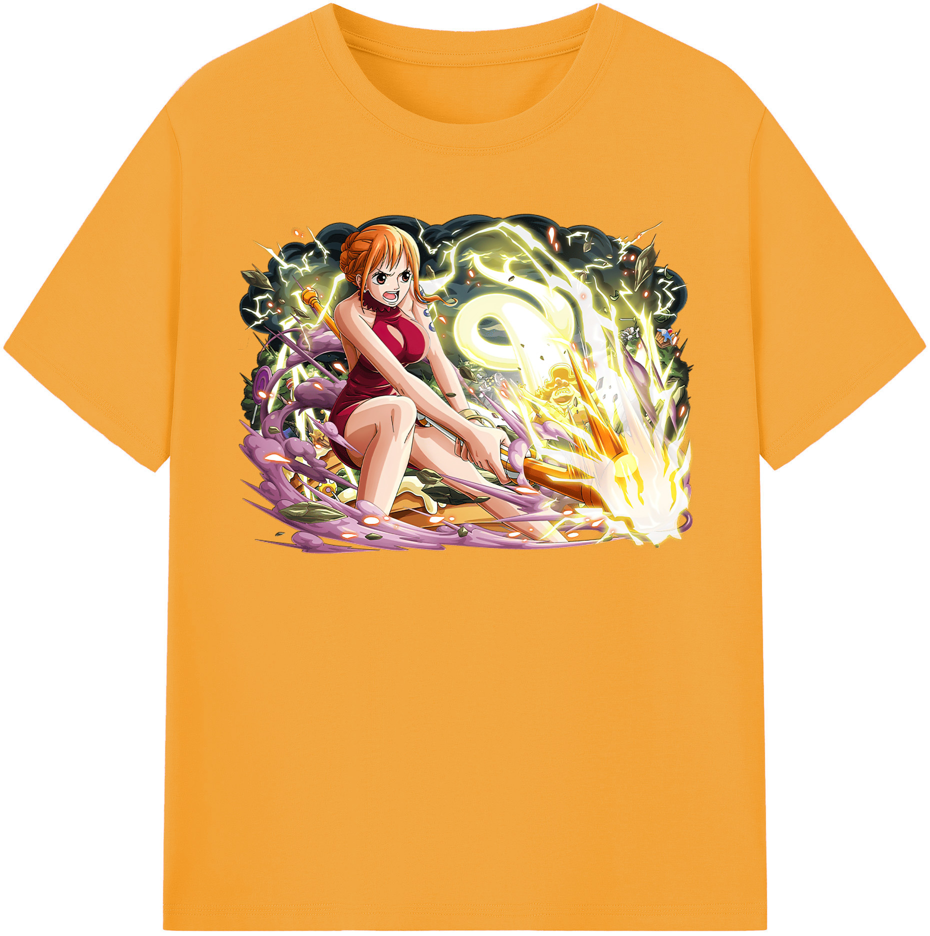 ワンピース ナミ ONE PIECE Nami 綿100％半袖Tシャツ（フロントプリント）