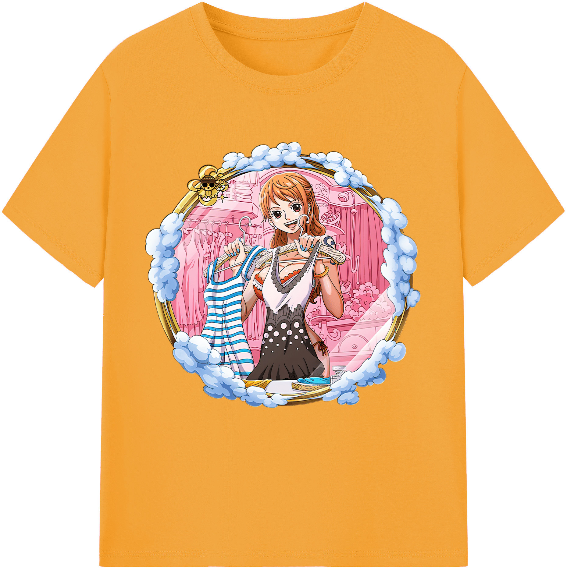 ワンピース ナミ ONE PIECE Nami 綿100％半袖Tシャツ（フロントプリント）
