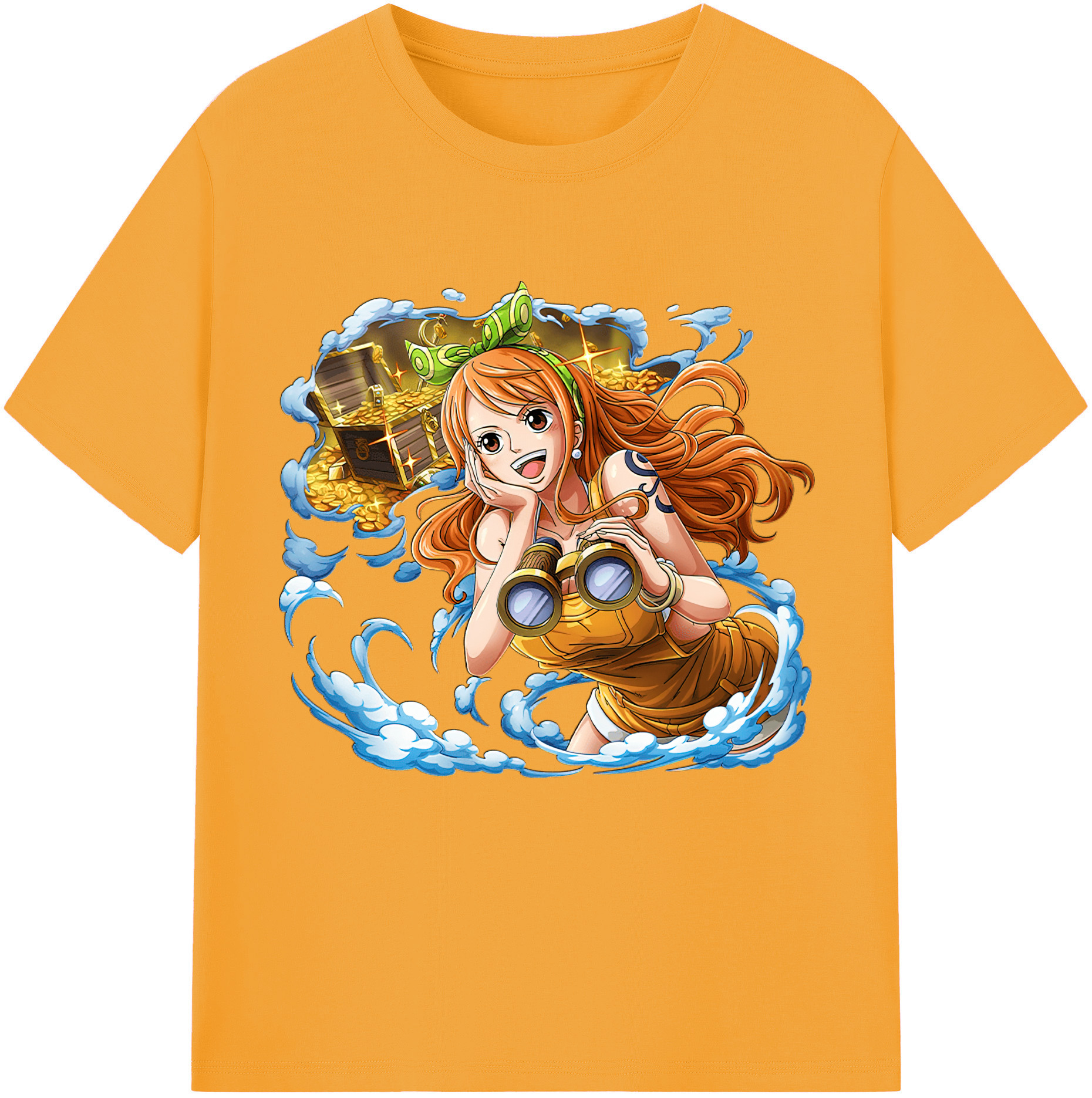 ワンピース ナミ ONE PIECE Nami 綿100％半袖Tシャツ（フロントプリント）