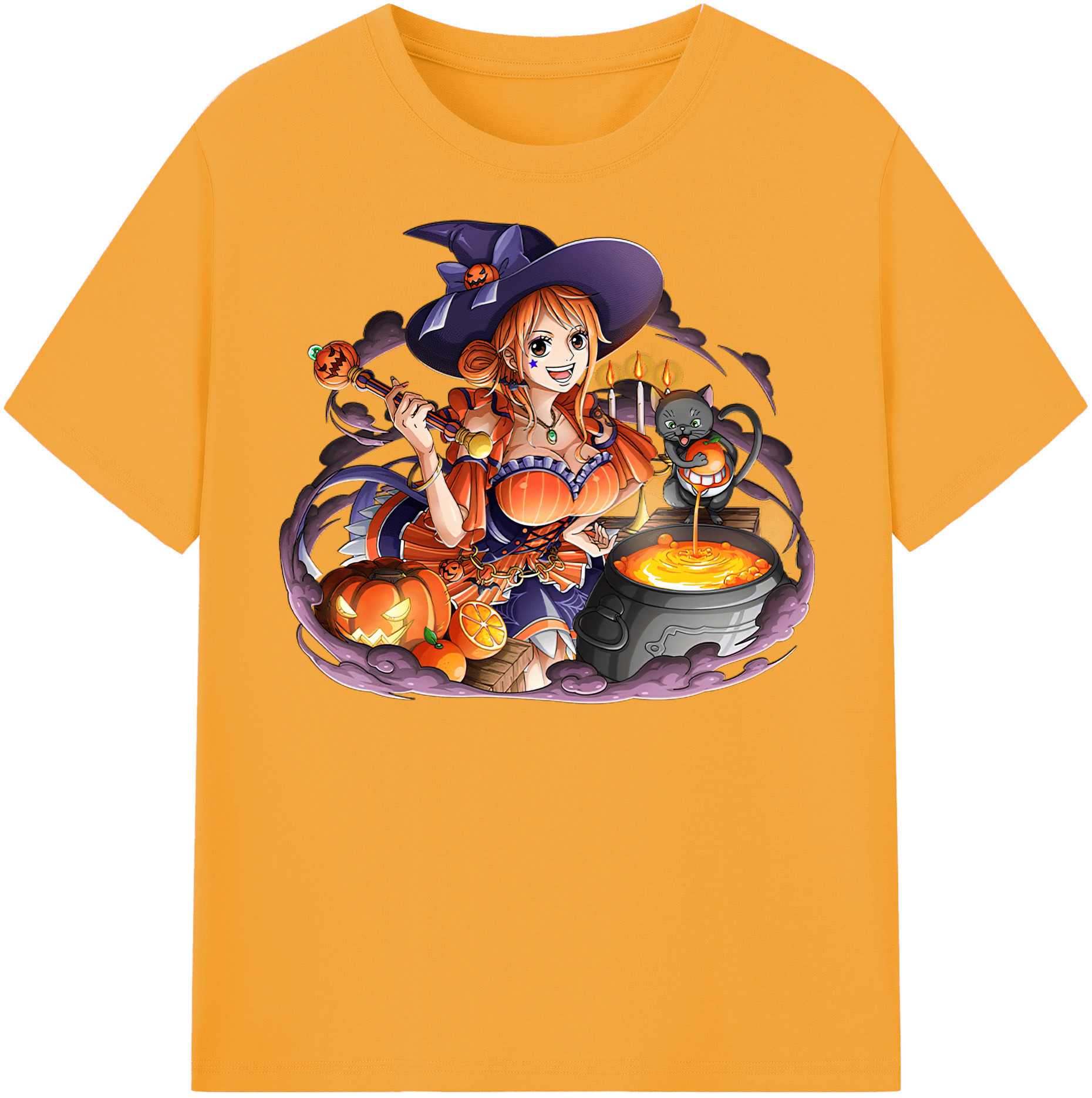 ワンピース ナミ ONE PIECE Nami 綿100％半袖Tシャツ（フロントプリント）