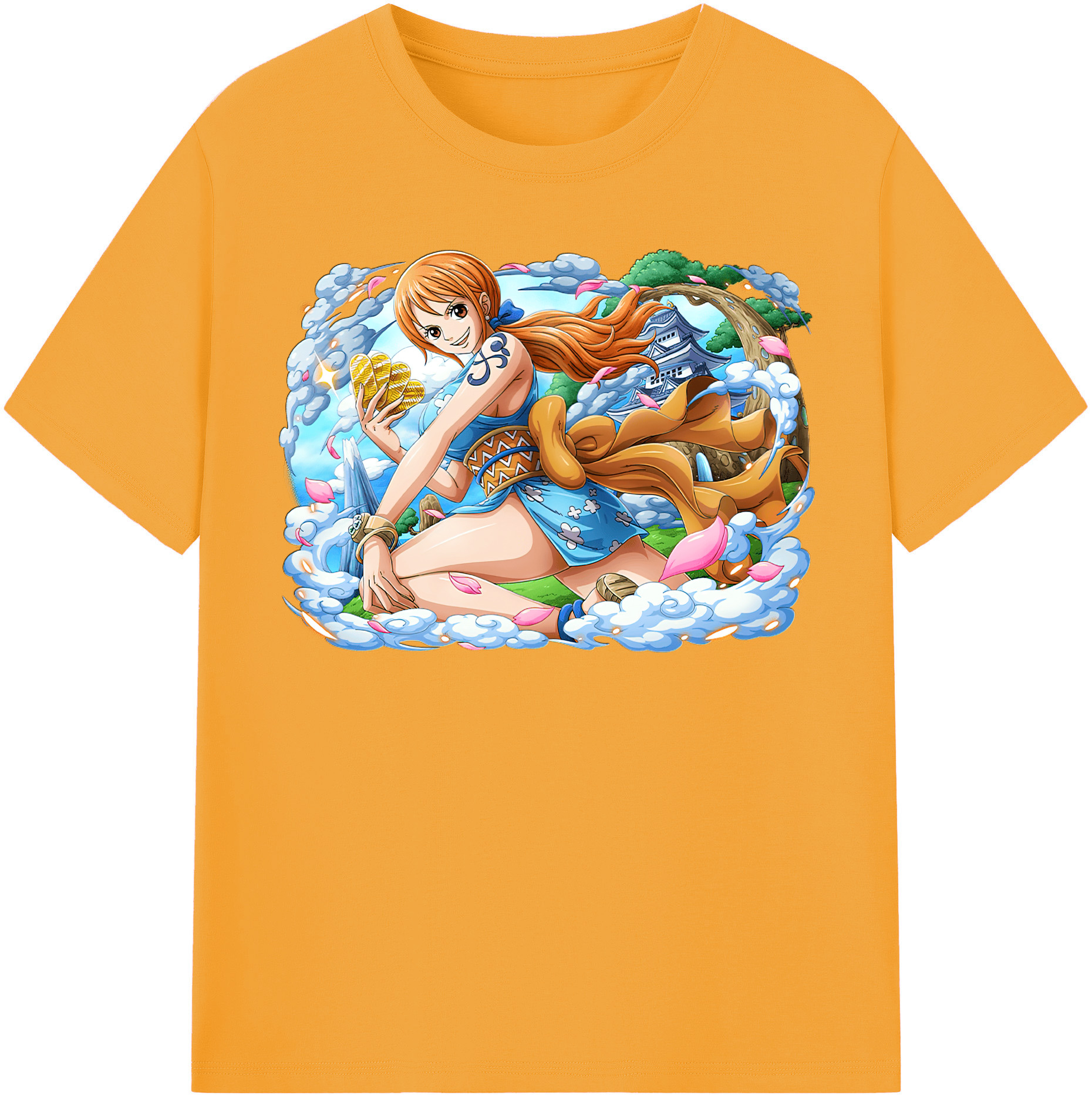 ワンピース ナミ ONE PIECE Nami 綿100％半袖Tシャツ（フロントプリント）