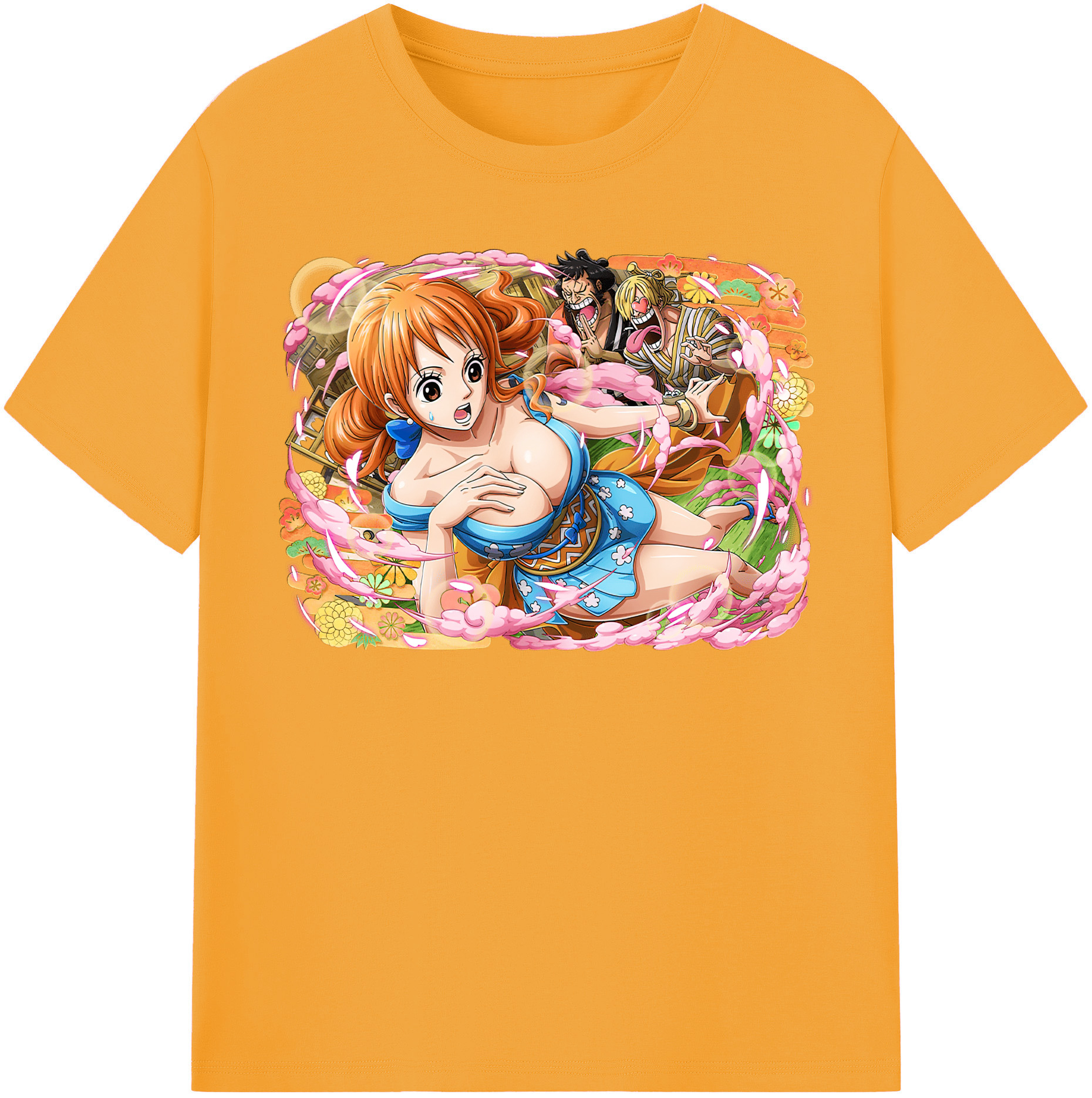 ワンピース ナミ ONE PIECE Nami 綿100％半袖Tシャツ（フロントプリント）