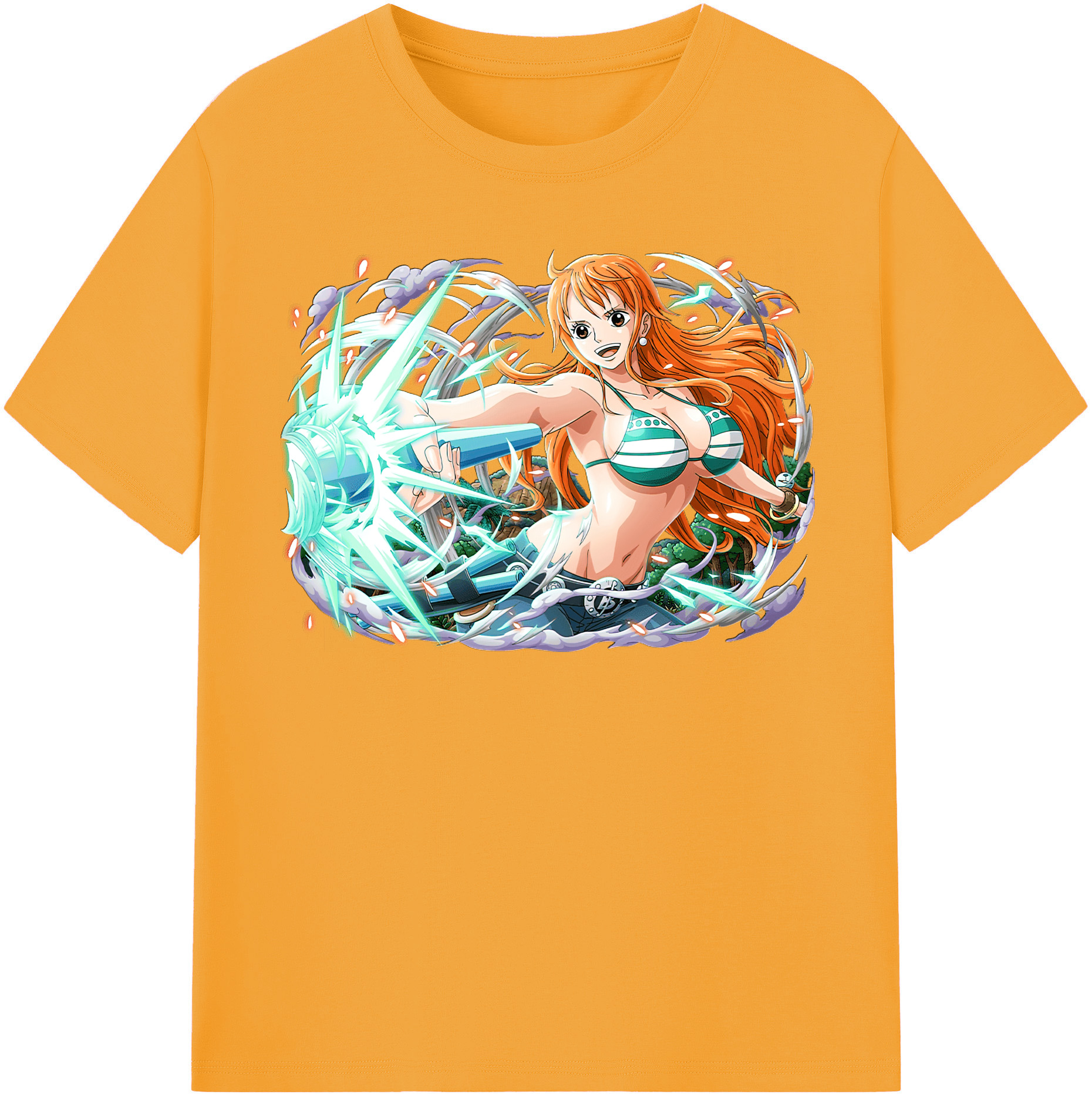 ワンピース ナミ ONE PIECE Nami 綿100％半袖Tシャツ（フロントプリント）