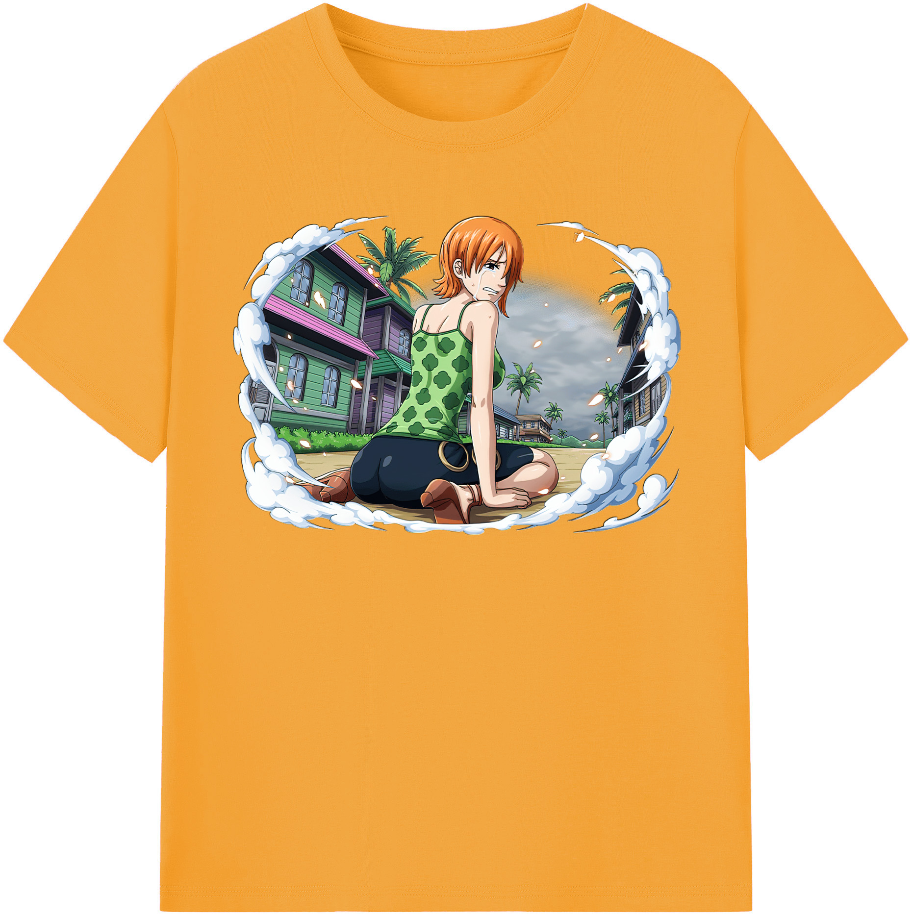ワンピース ナミ ONE PIECE Nami 綿100％半袖Tシャツ（フロントプリント）