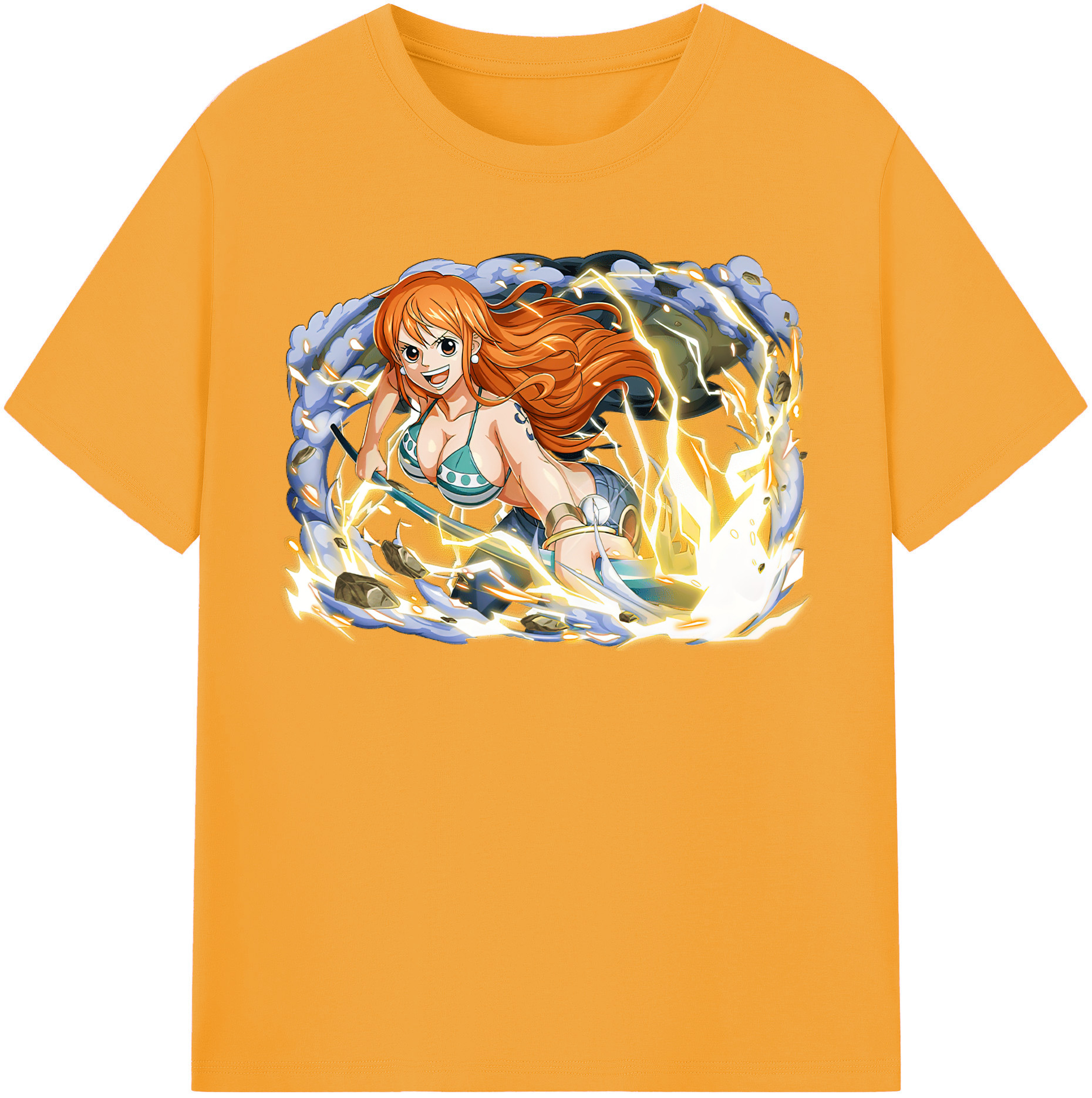 ワンピース ナミ ONE PIECE Nami 綿100％半袖Tシャツ（フロントプリント）
