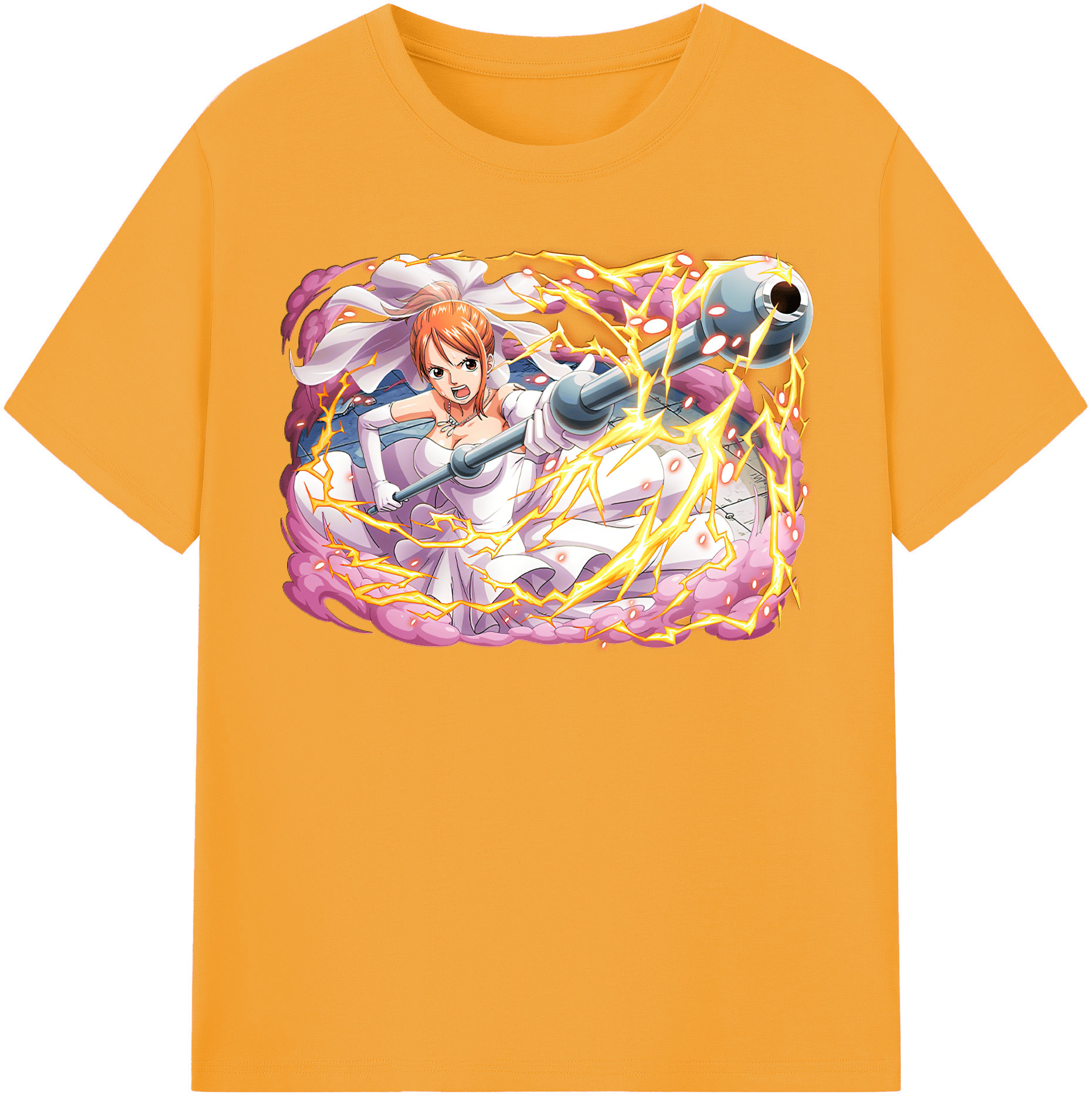 ワンピース ナミ ONE PIECE Nami 綿100％半袖Tシャツ（フロントプリント）