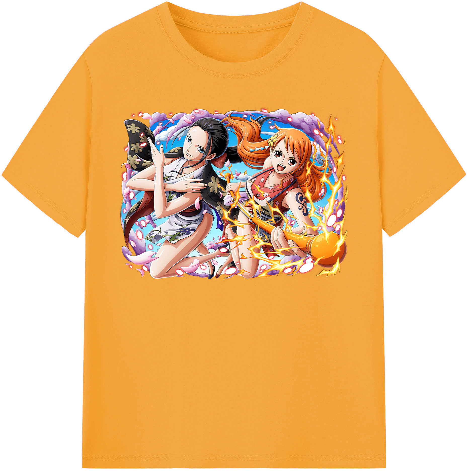 ワンピース ナミ ONE PIECE Nami 綿100％半袖Tシャツ（フロントプリント）