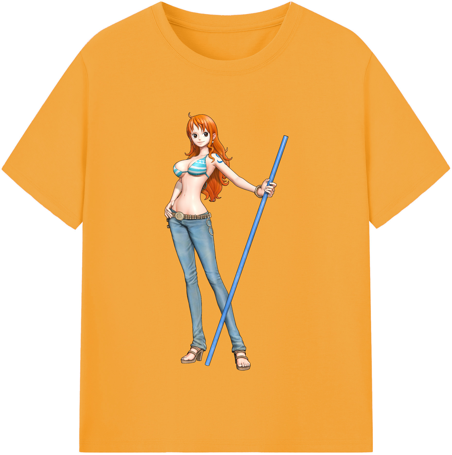 ワンピース ナミ ONE PIECE Nami 綿100％半袖Tシャツ（フロントプリント）