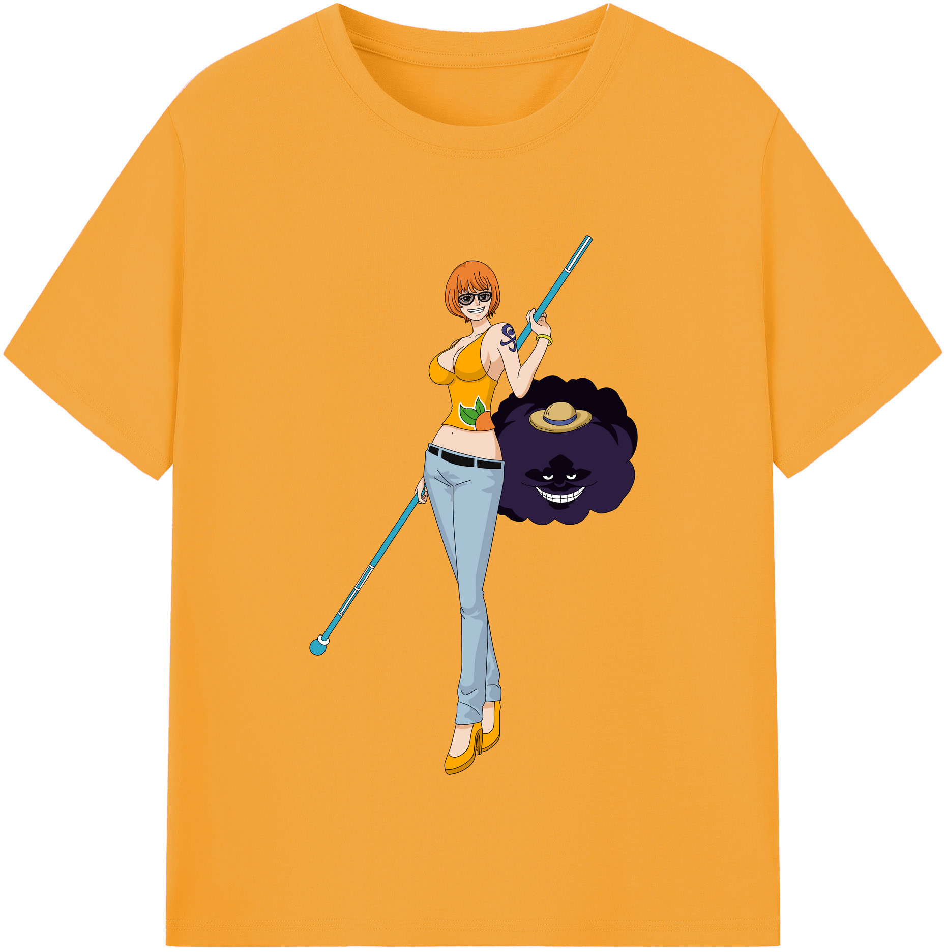 ワンピース ナミ ONE PIECE Nami 綿100％半袖Tシャツ（フロントプリント）
