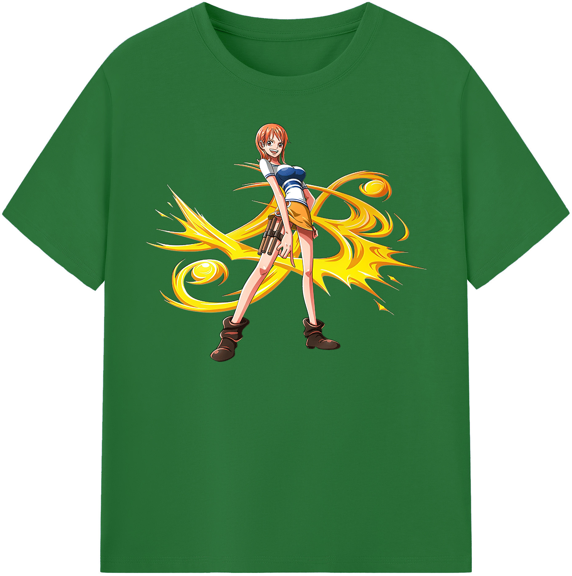 ワンピース ナミ ONE PIECE Nami 綿100％半袖Tシャツ（フロントプリント）