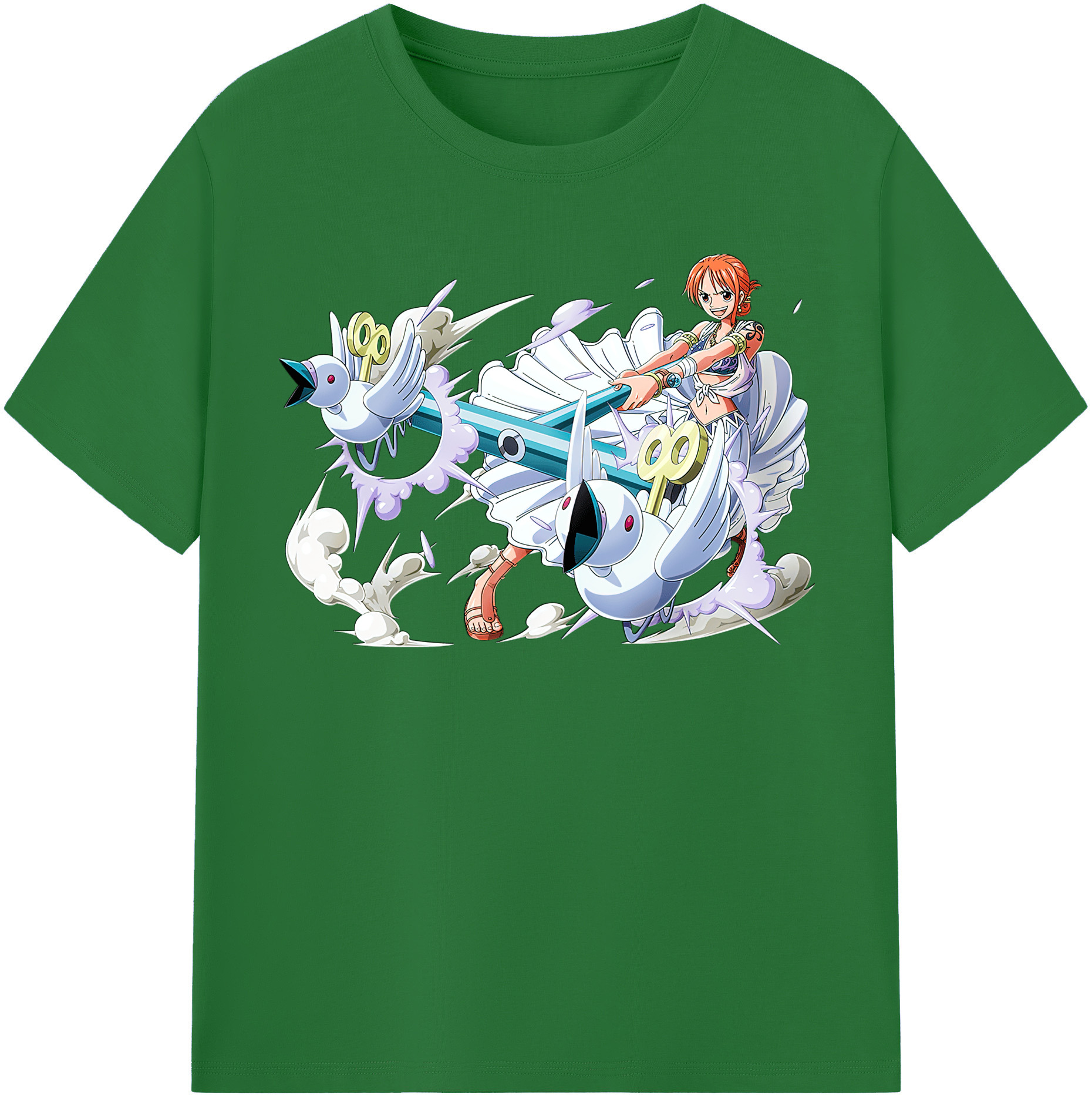 ワンピース ナミ ONE PIECE Nami 綿100％半袖Tシャツ（フロントプリント）