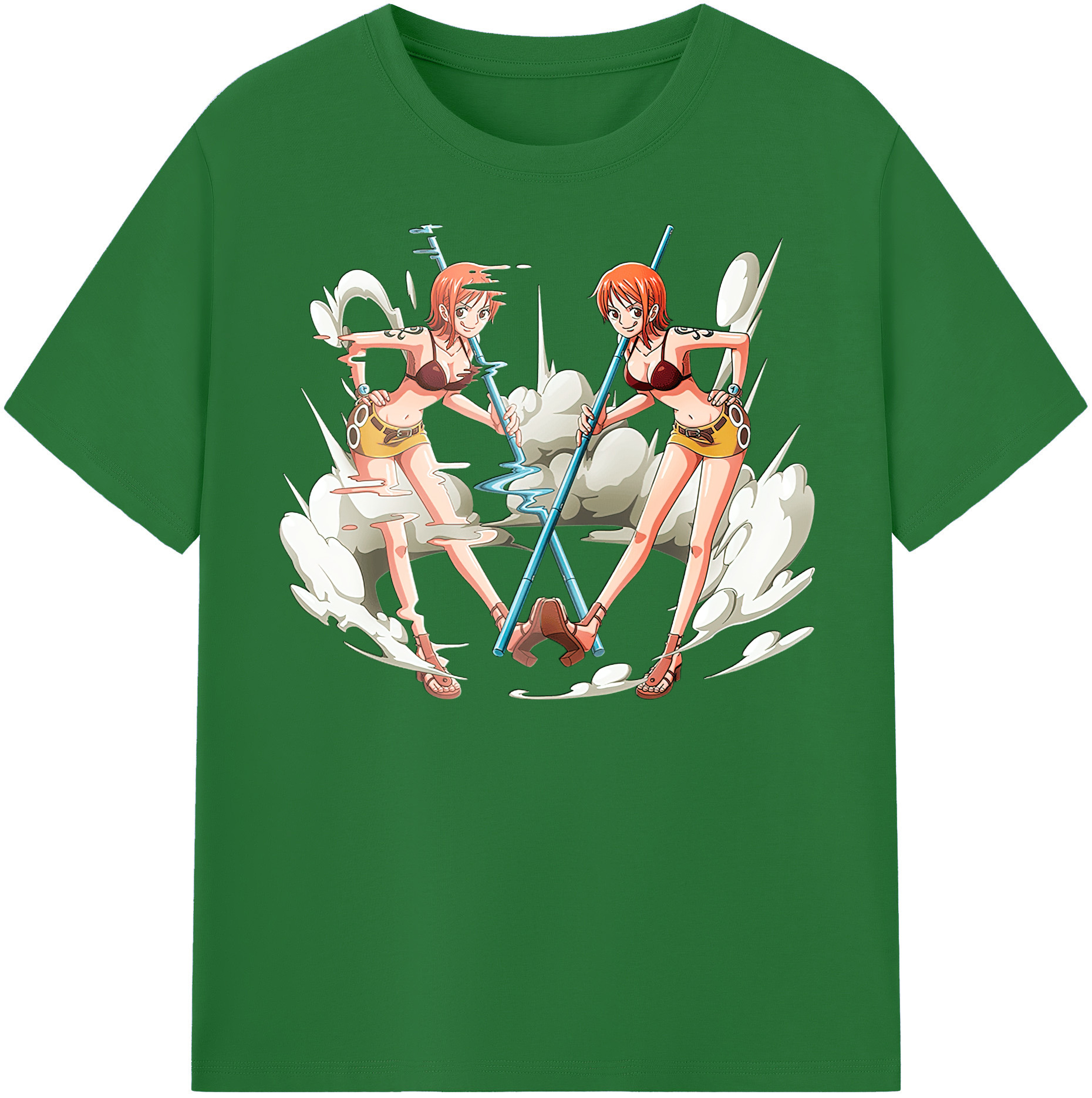 ワンピース ナミ ONE PIECE Nami 綿100％半袖Tシャツ（フロントプリント）