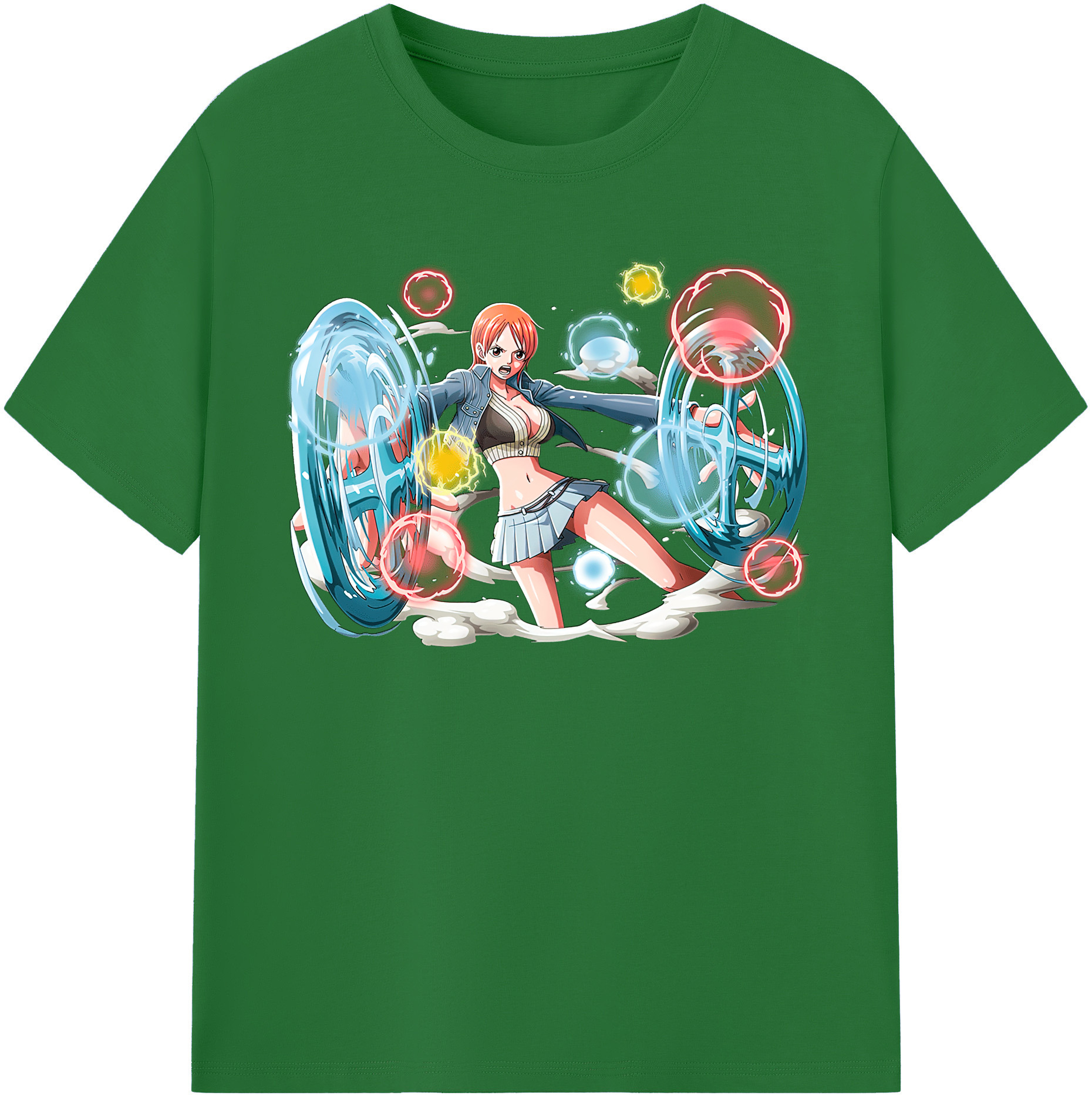 ワンピース ナミ ONE PIECE Nami 綿100％半袖Tシャツ（フロントプリント）